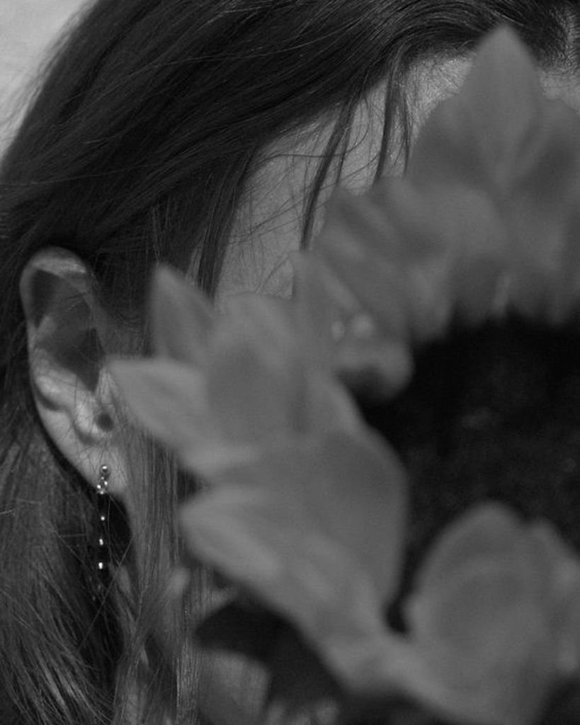 Unsigned Hand-Carved Bamboo Shape Jet and 14k Gold Earrings at Kayten Schmidt