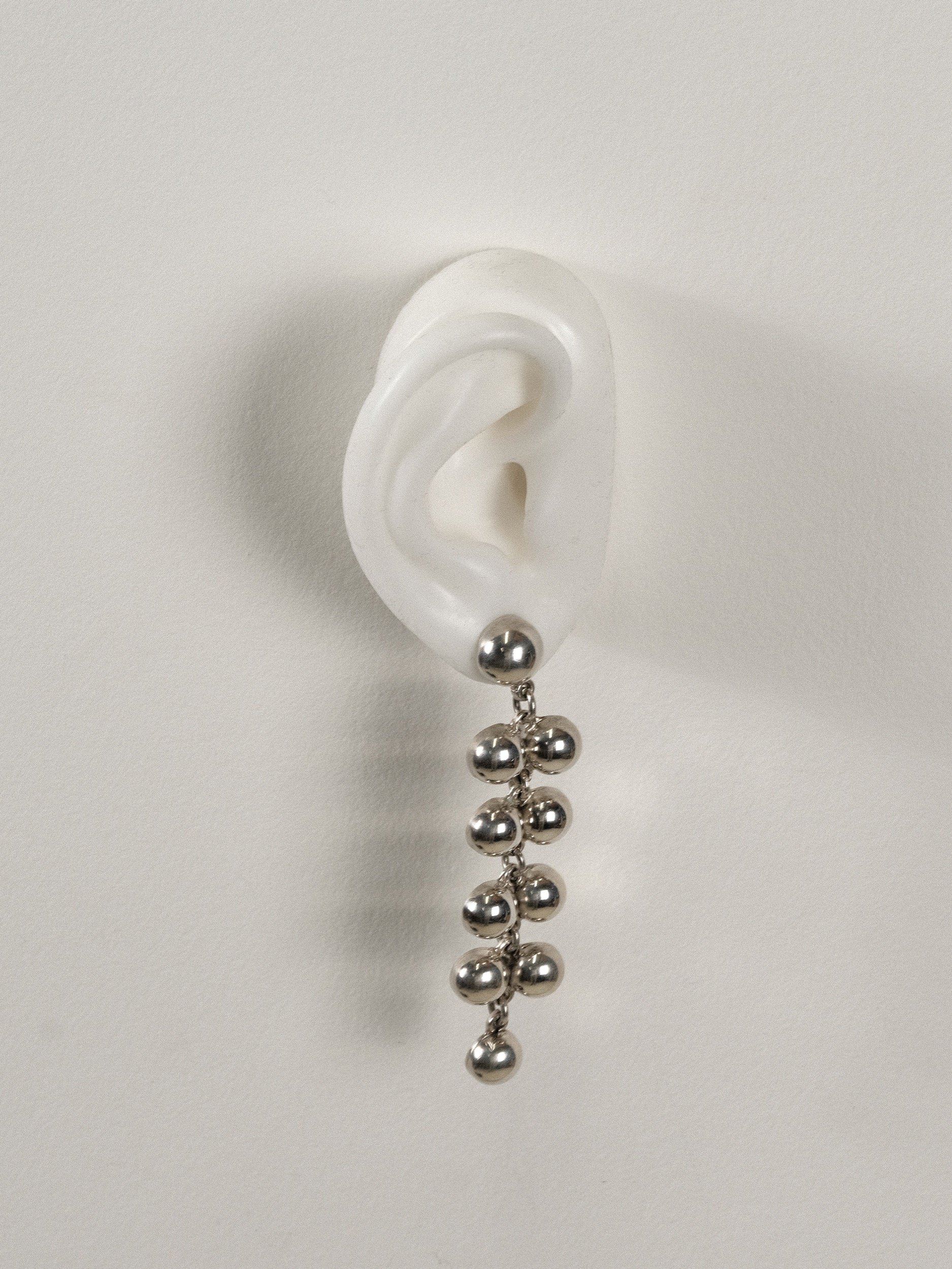 Modernist Sterling Drop Earrings at Kayten Schmidt