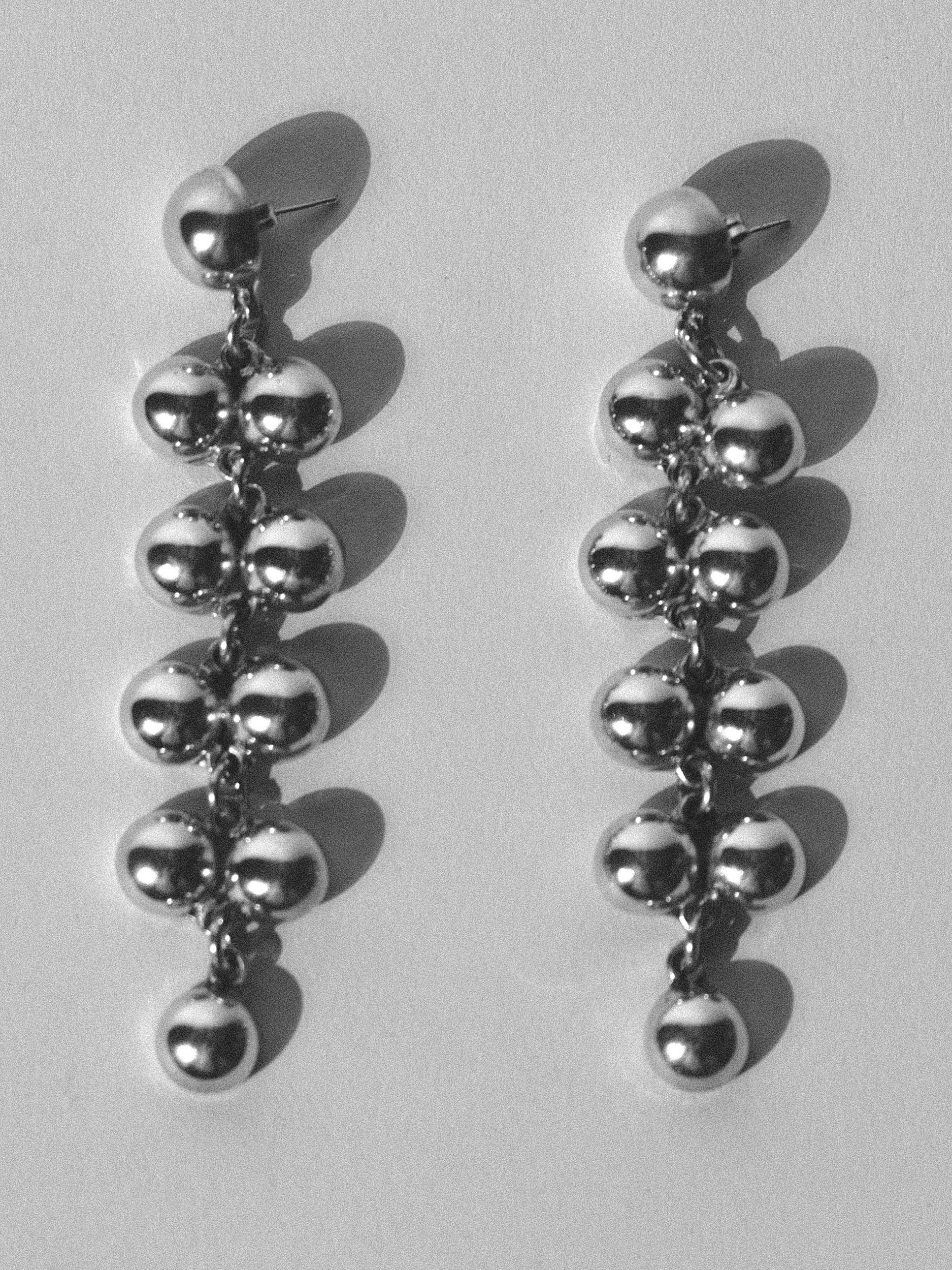 Modernist Sterling Drop Earrings at Kayten Schmidt