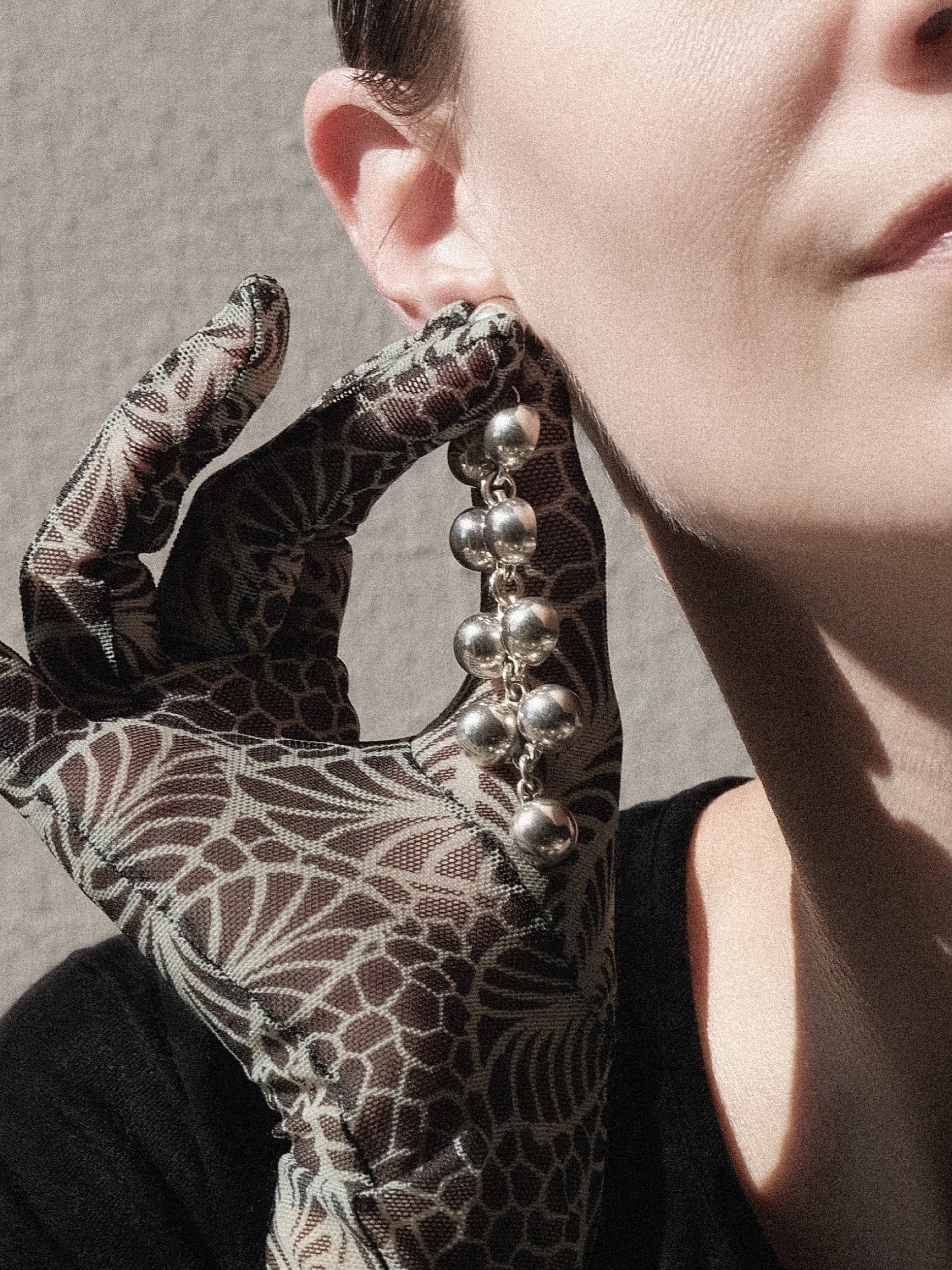 Modernist Sterling Drop Earrings at Kayten Schmidt
