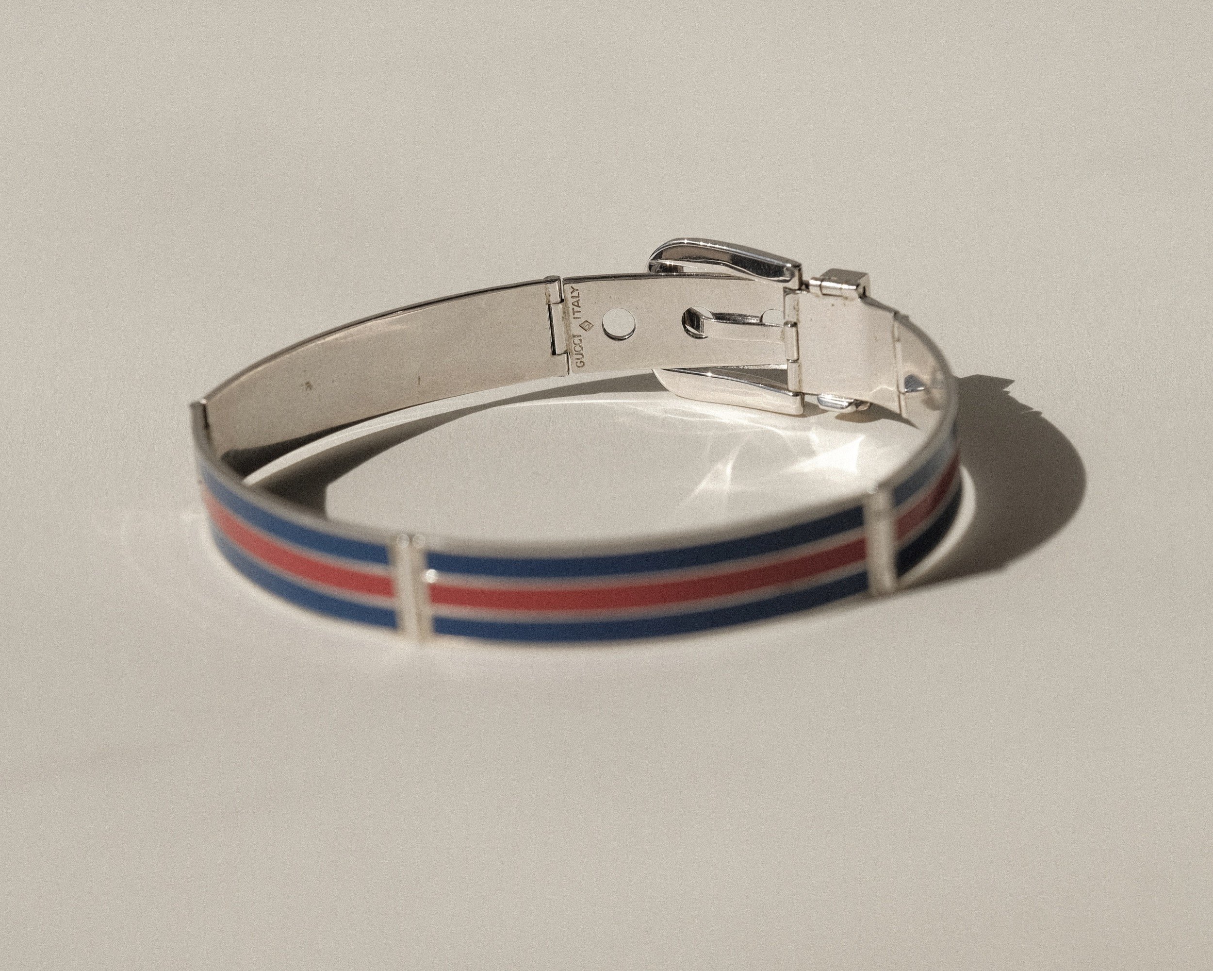 Gucci Enamel Buckle Collar 1970's at Kayten Schmidt