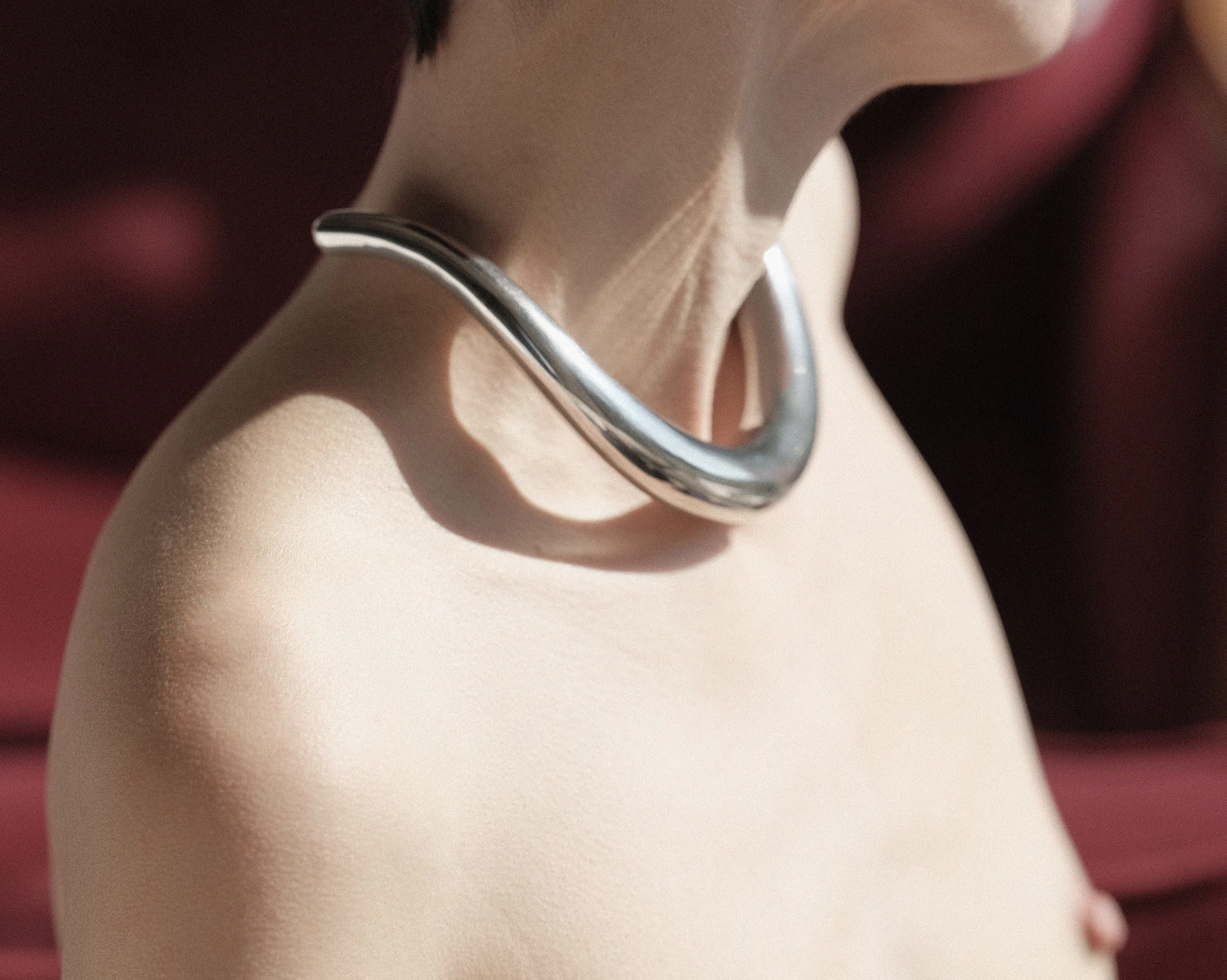 Sterling Silver Collier Choker Jondell 1970's at Kayten Schmidt