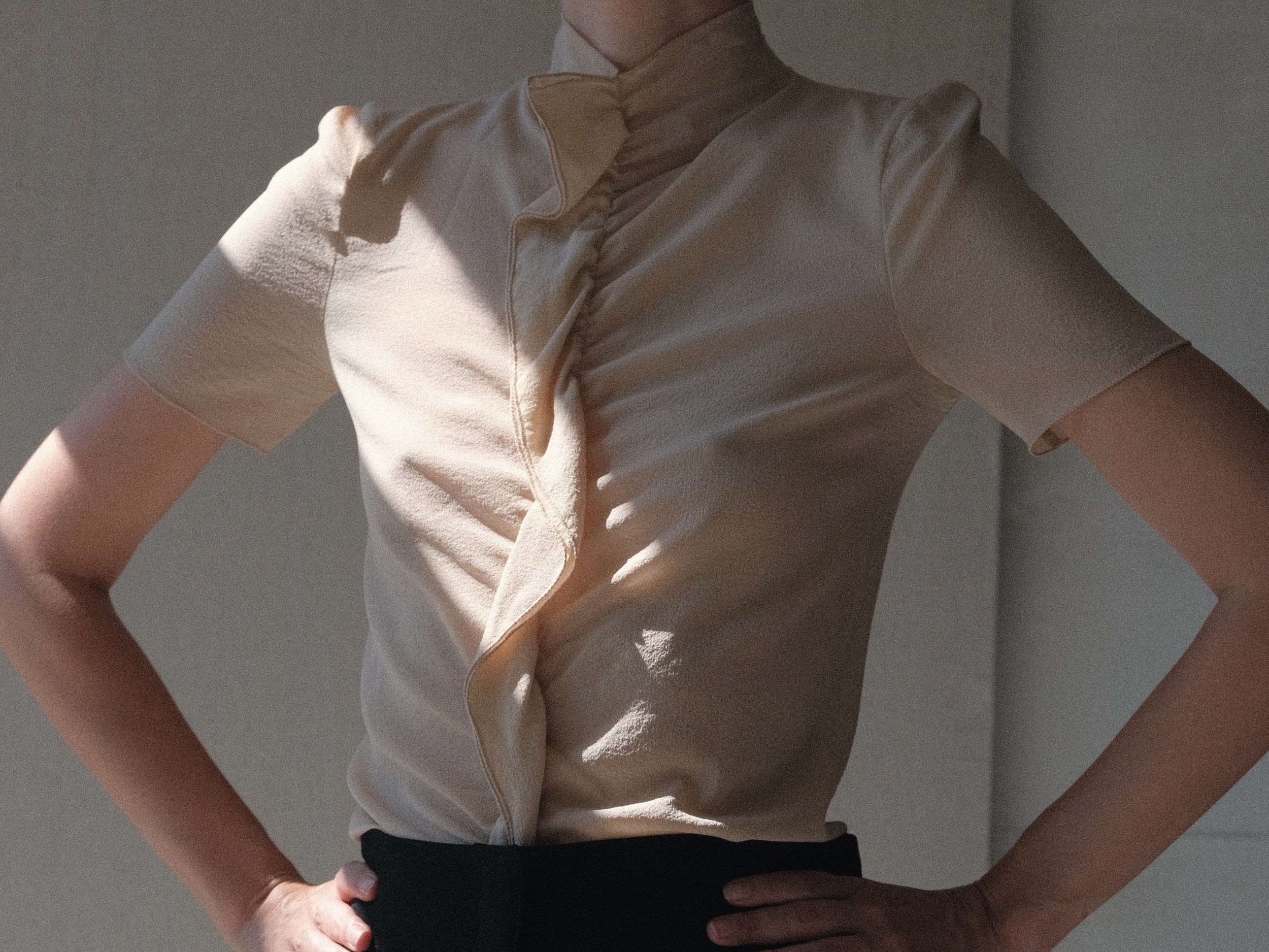 Prada Silk Ruched Top circa 2000 at Kayten Schmidt