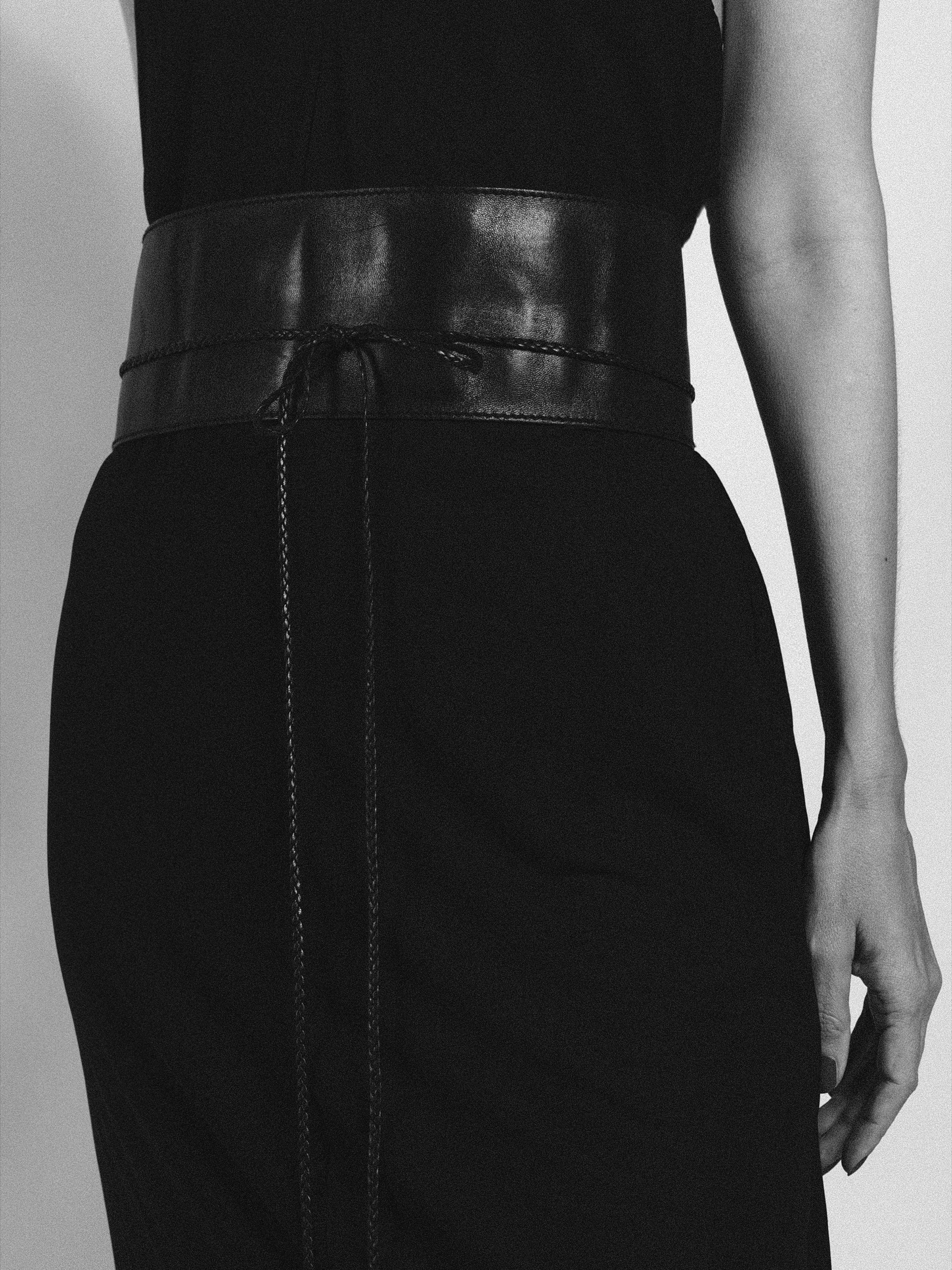 Gucci Tom Ford F/W 2002 Black Leather Obi Belt at Kayten Schmidt