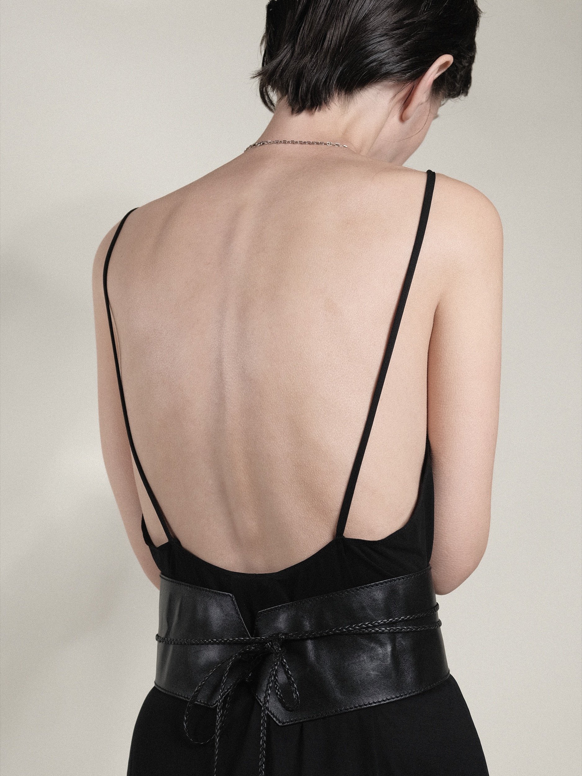 Gucci Tom Ford F/W 2002 Black Leather Obi Belt at Kayten Schmidt
