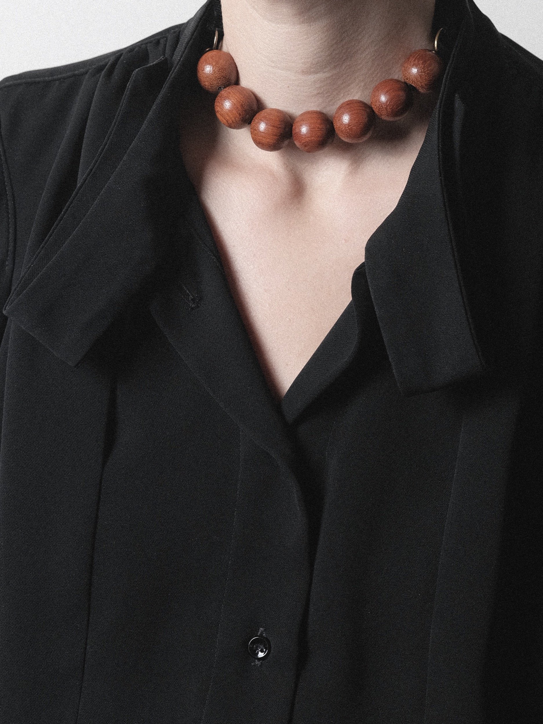 Yves Saint Laurent Wood Necklace at Kayten Schmidt