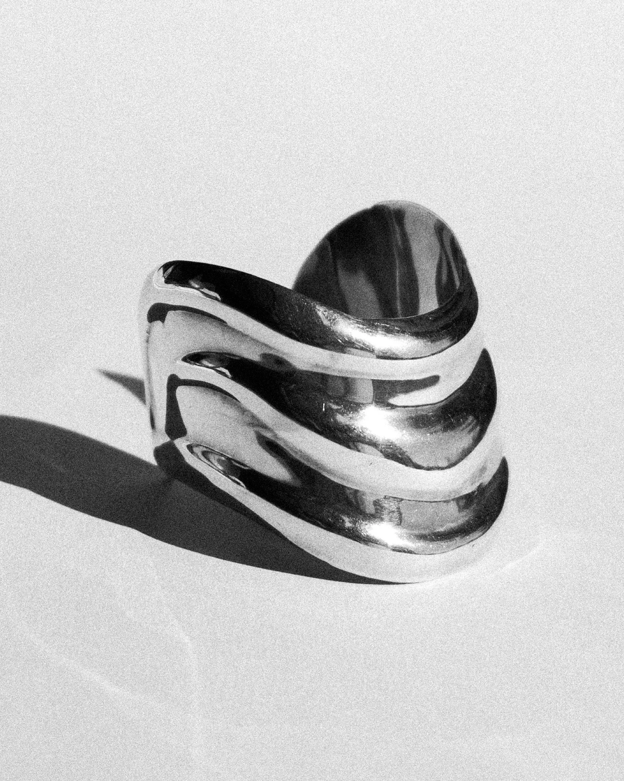 Sterling Silver Ribbed Cuff at Kayten Schmidt