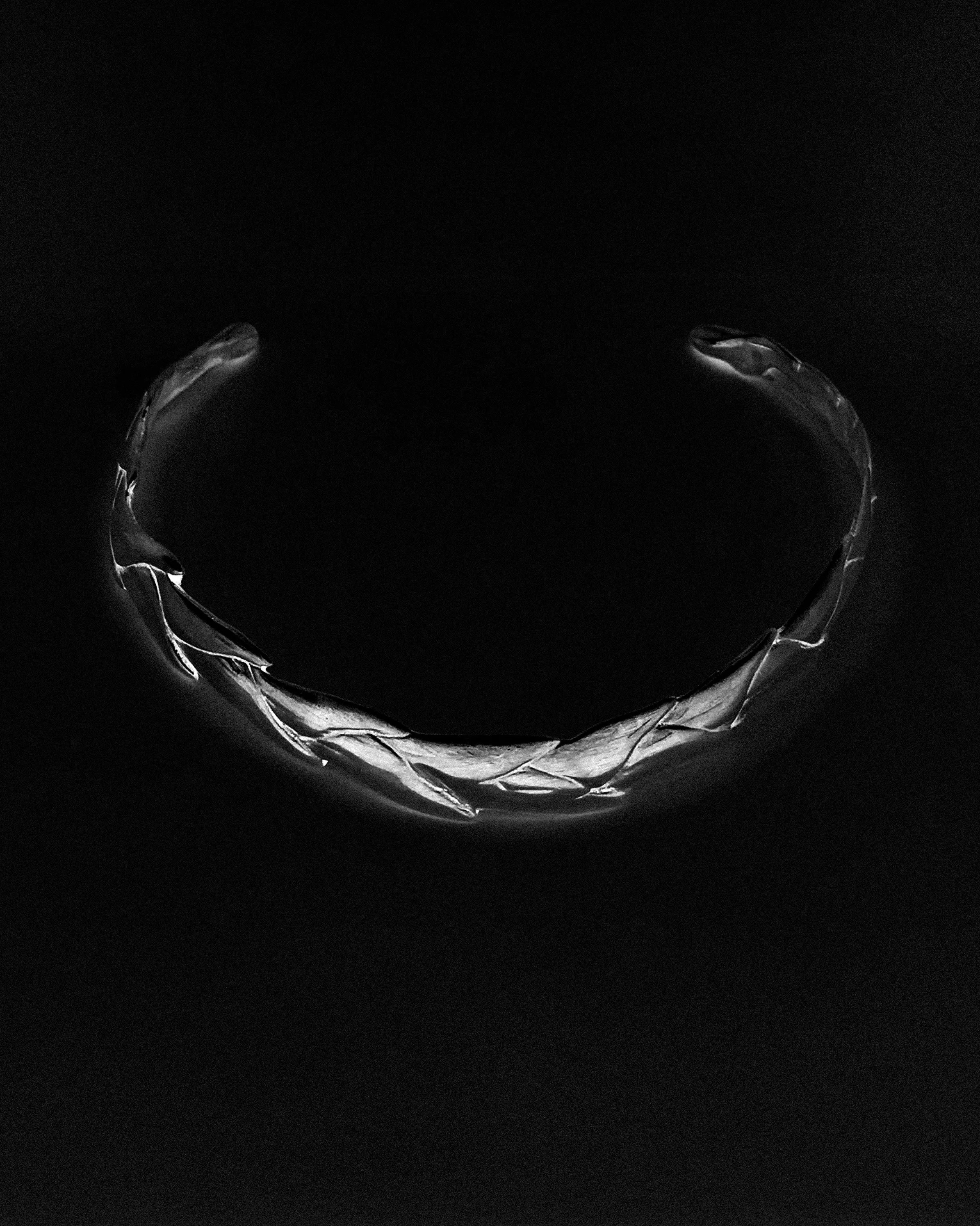 Modernist Silver Asparagus Collier Kayten Schmidt