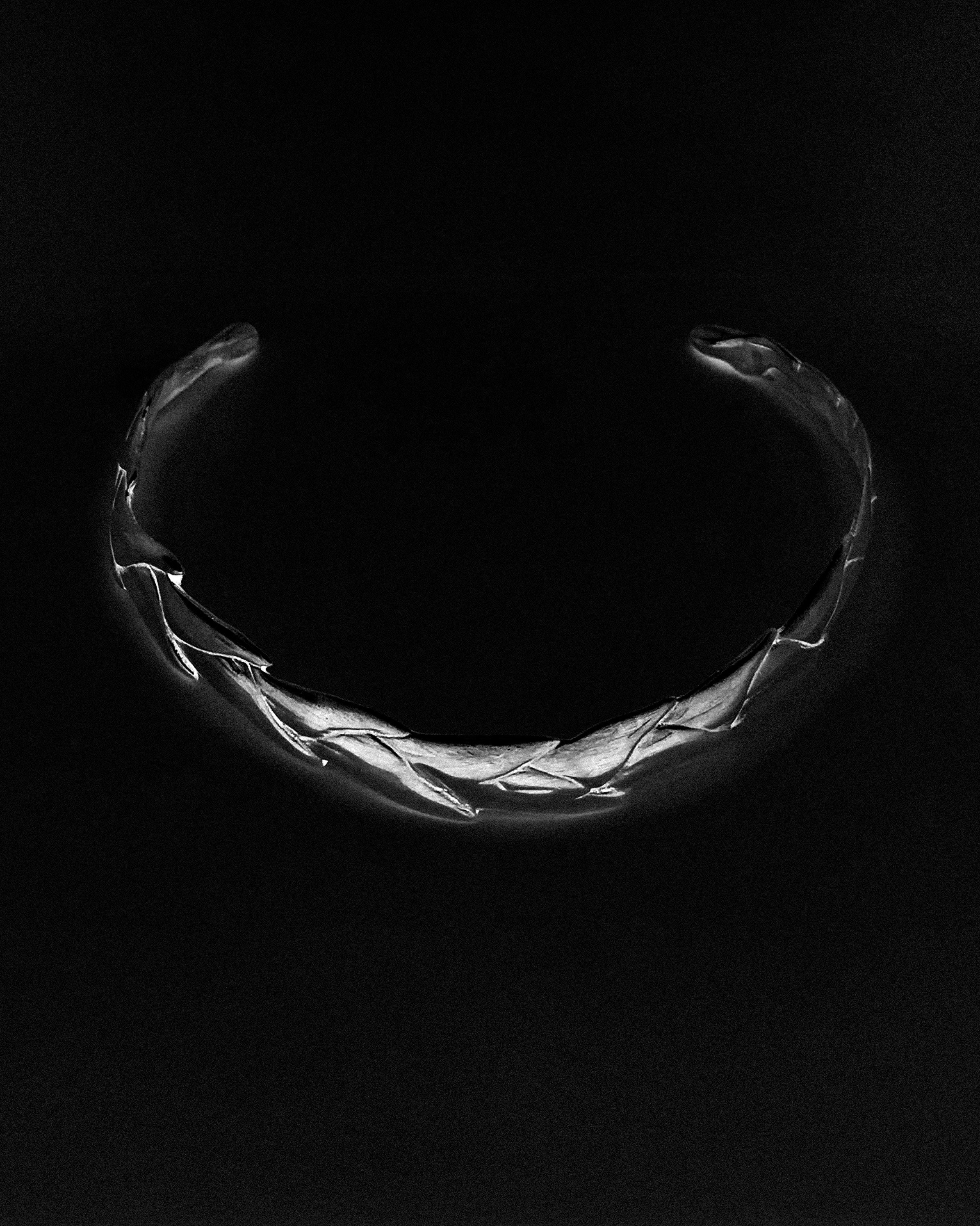Modernist Silver Asparagus Collier