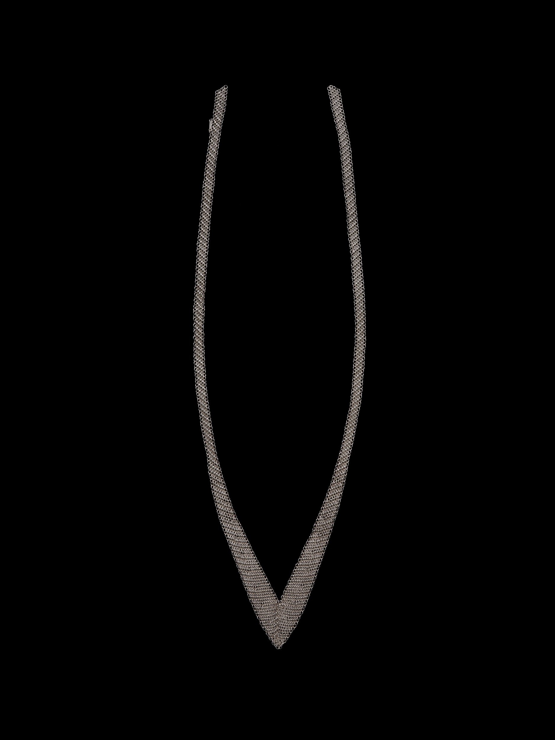 Elsa Peretti for Tiffany Sterling Silver Mesh Bib Necklace at Kayten Schmidt