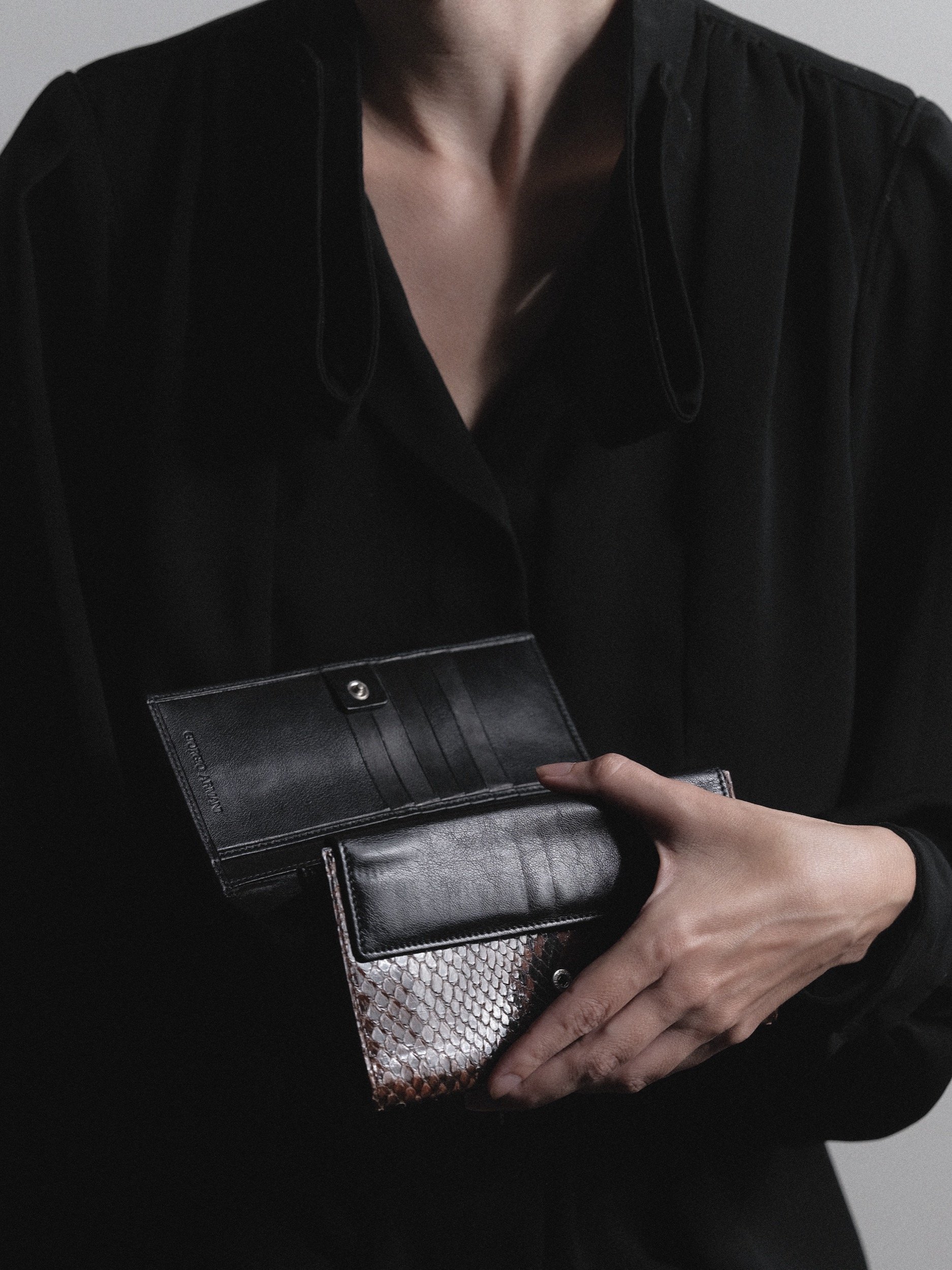Vintage Giorgio Armani Snakeskin Wallet at Kayten Schmidt