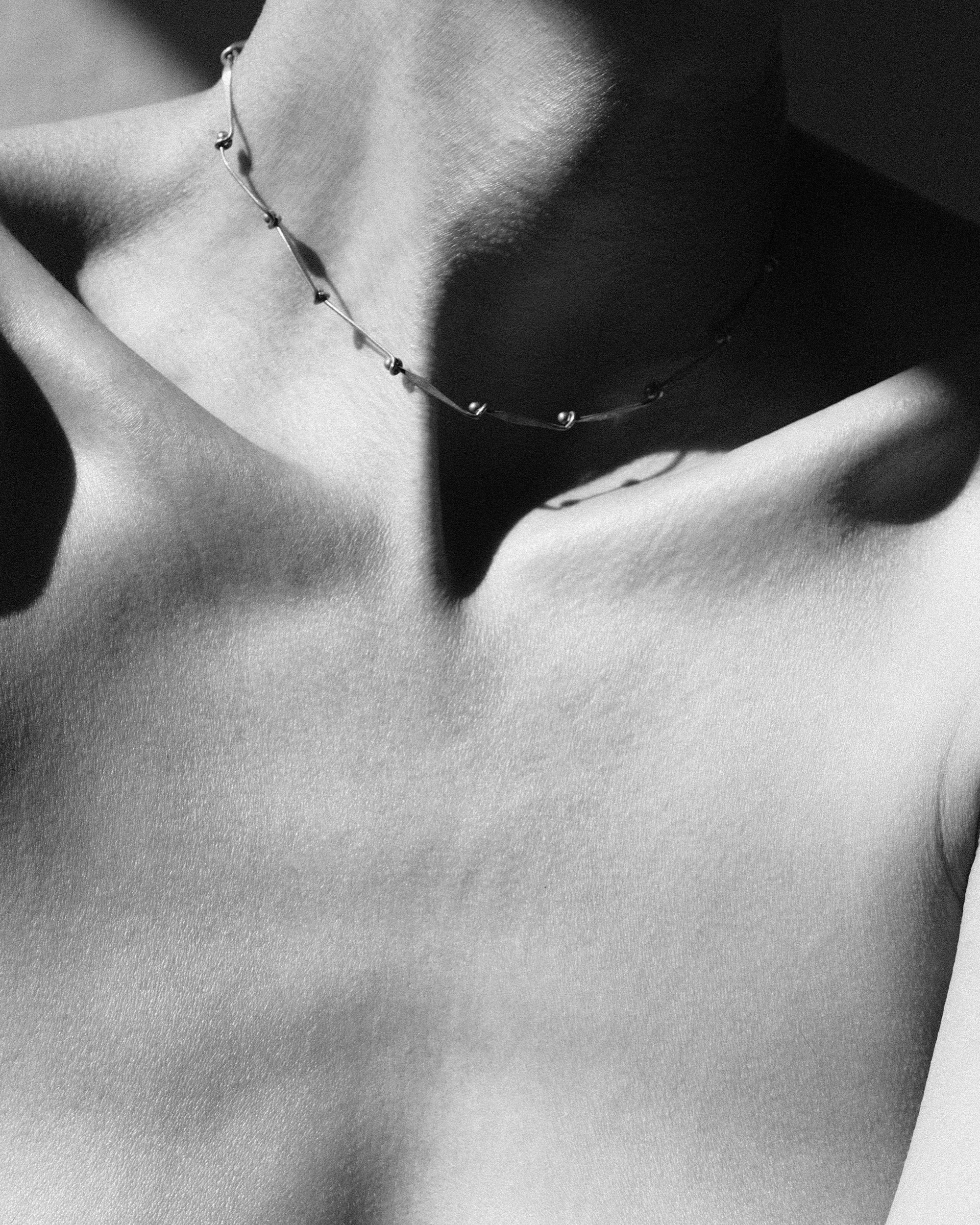 Nº 300 Delicate Hand-forged Sterling Silver Articulated Collier