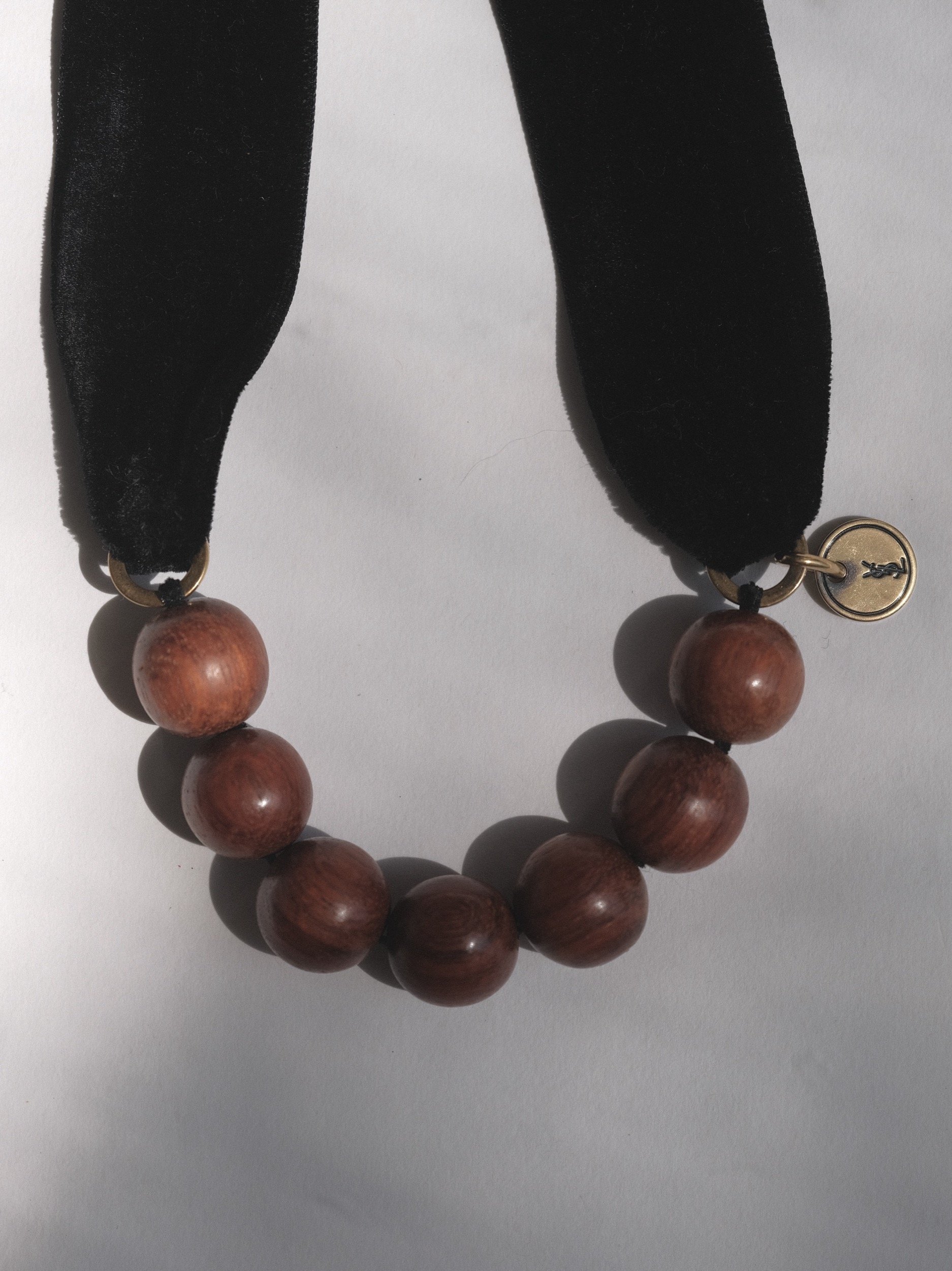 Yves Saint Laurent Wood Necklace at Kayten Schmidt