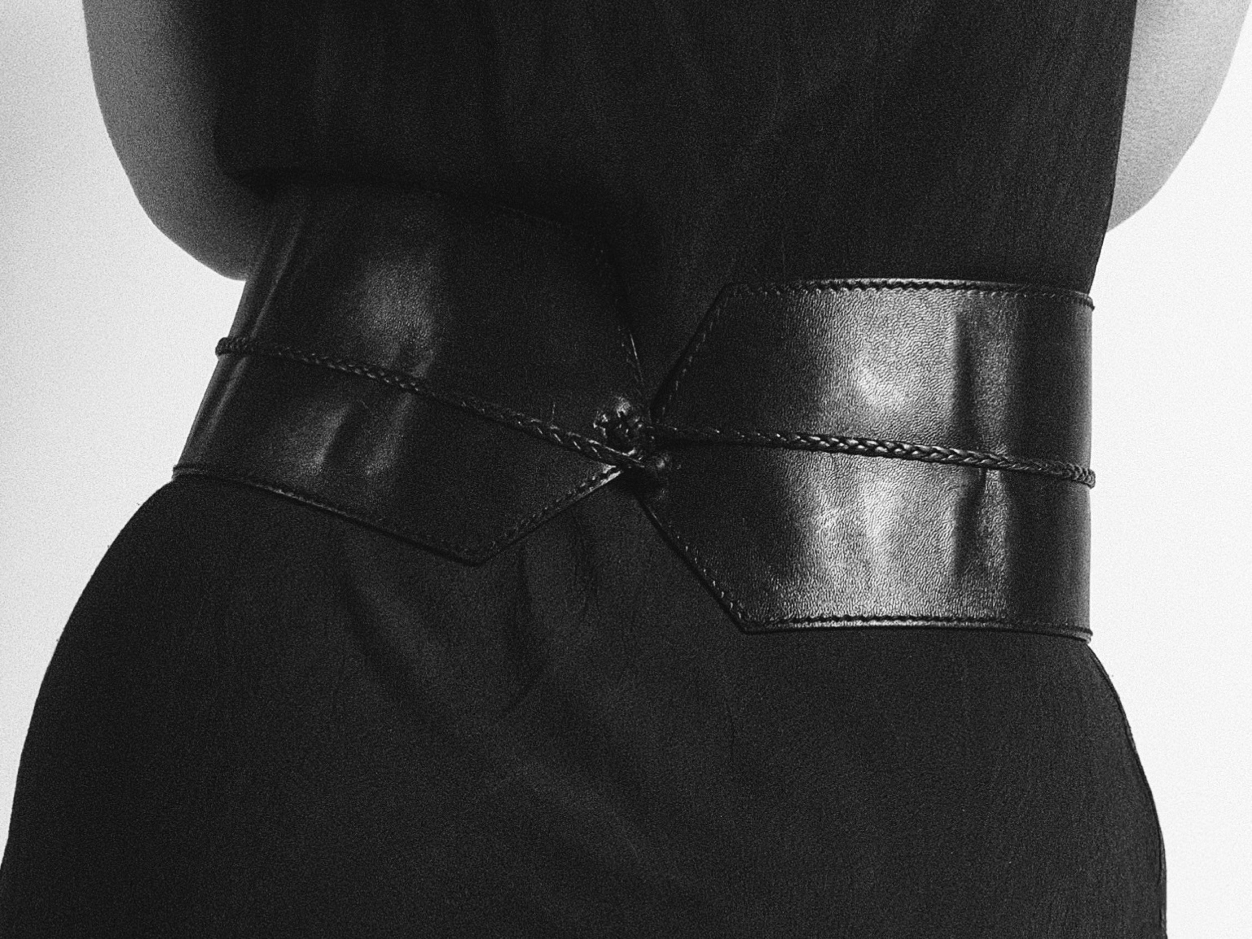 Gucci Tom Ford F/W 2002 Black Leather Obi Belt at Kayten Schmidt