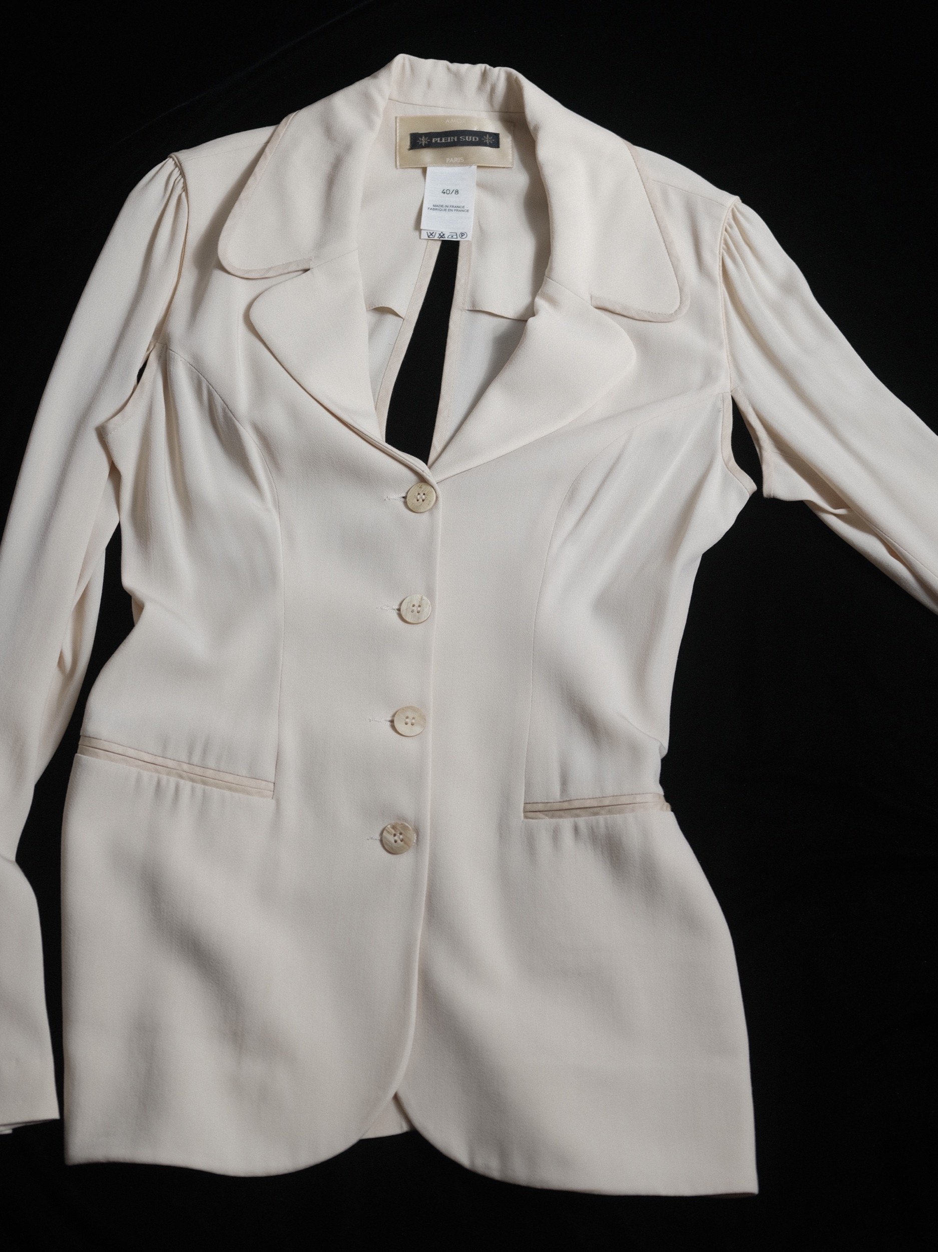 1990's Plein Sud Butter Yellow Jacket Sz 40 at Kayten Schmidt