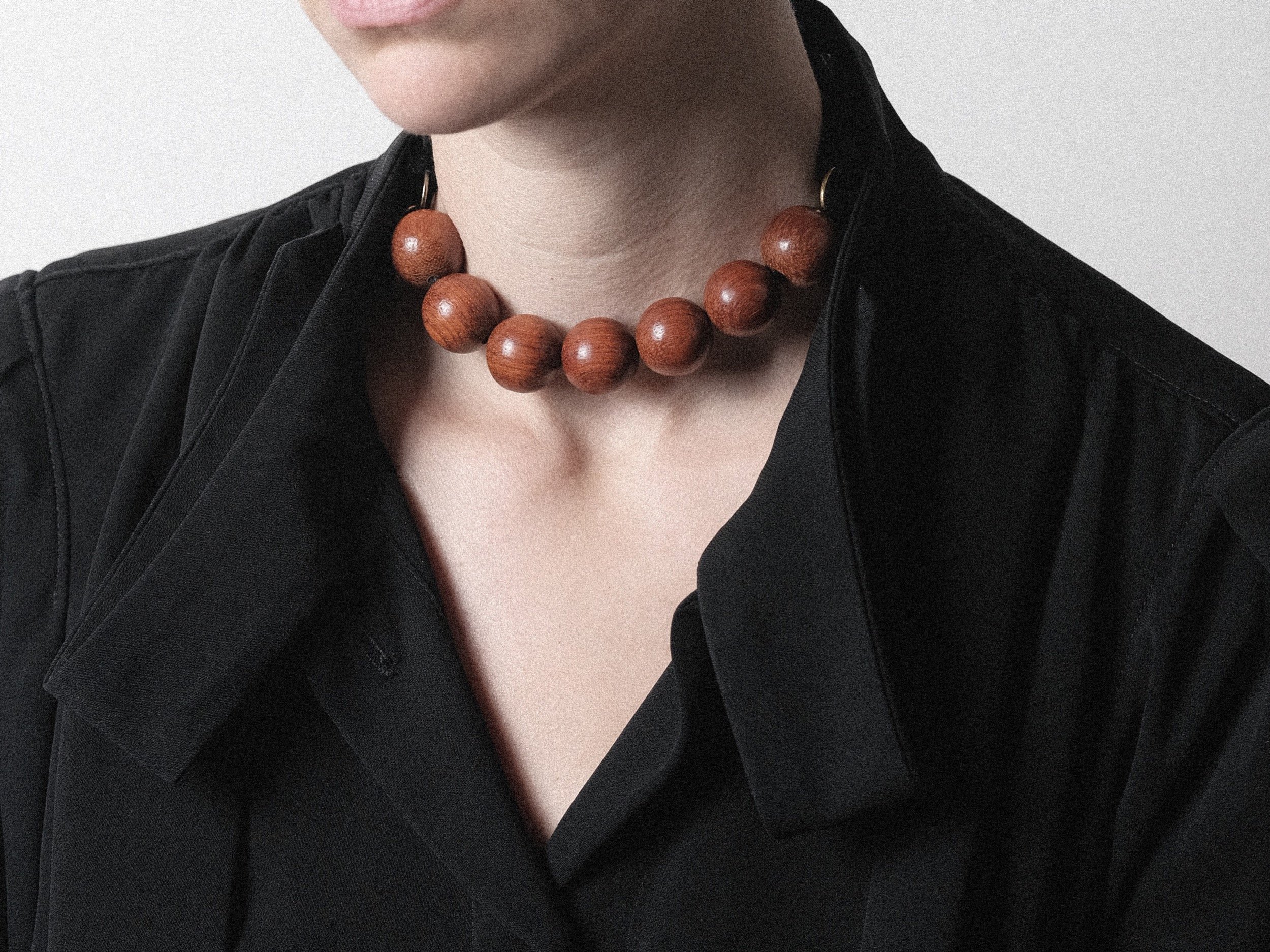 Yves Saint Laurent Wood Necklace at Kayten Schmidt