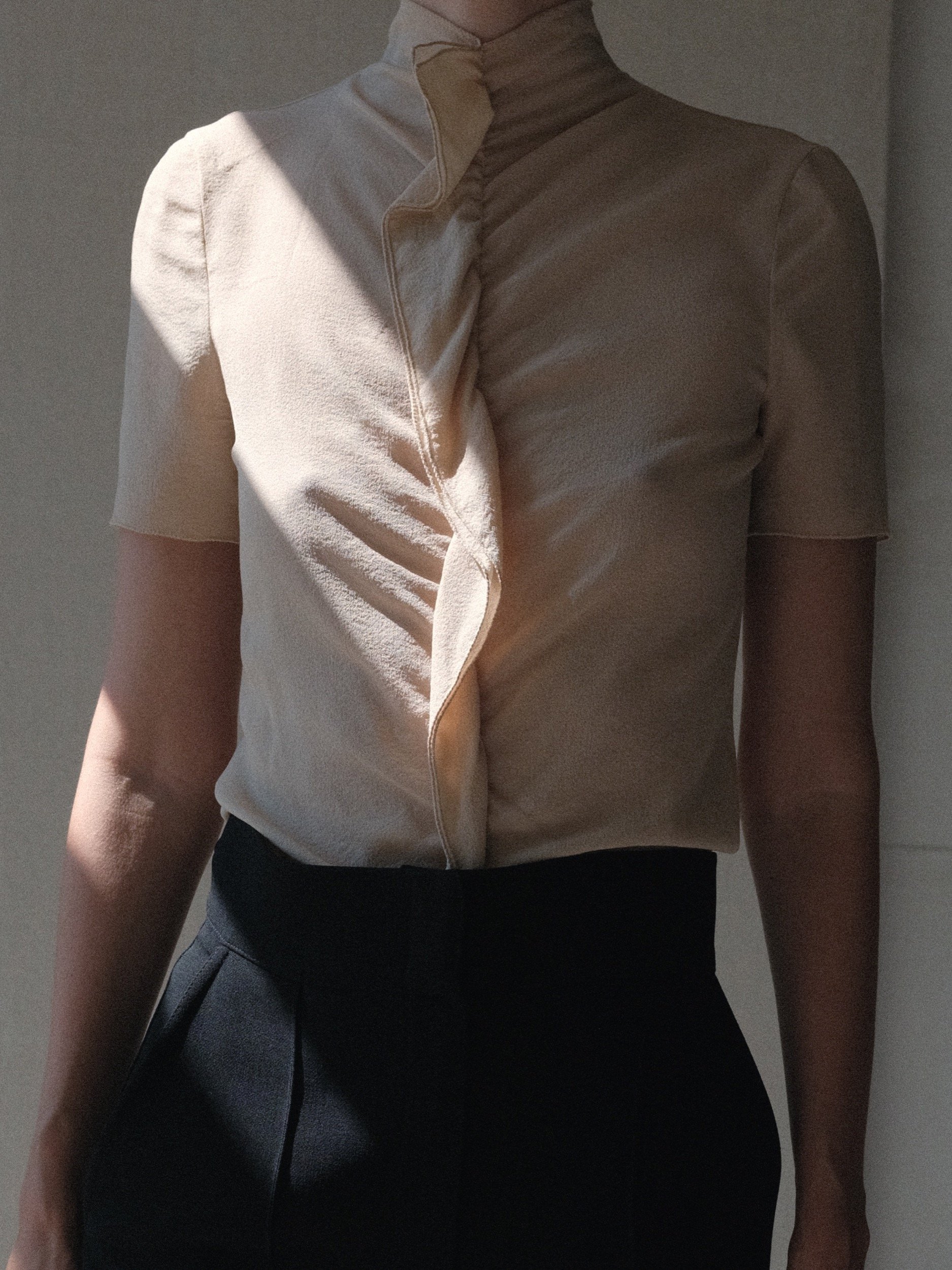 Prada Silk Ruched Top circa 2000 at Kayten Schmidt