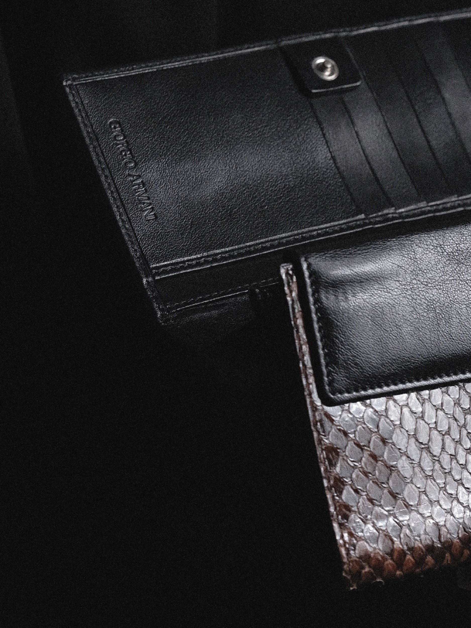 Vintage Giorgio Armani Snakeskin Wallet at Kayten Schmidt