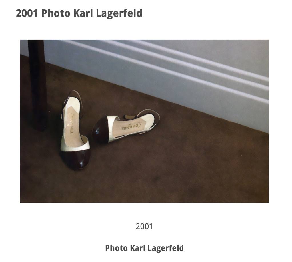 2001 Photo Karl Lagerfeld