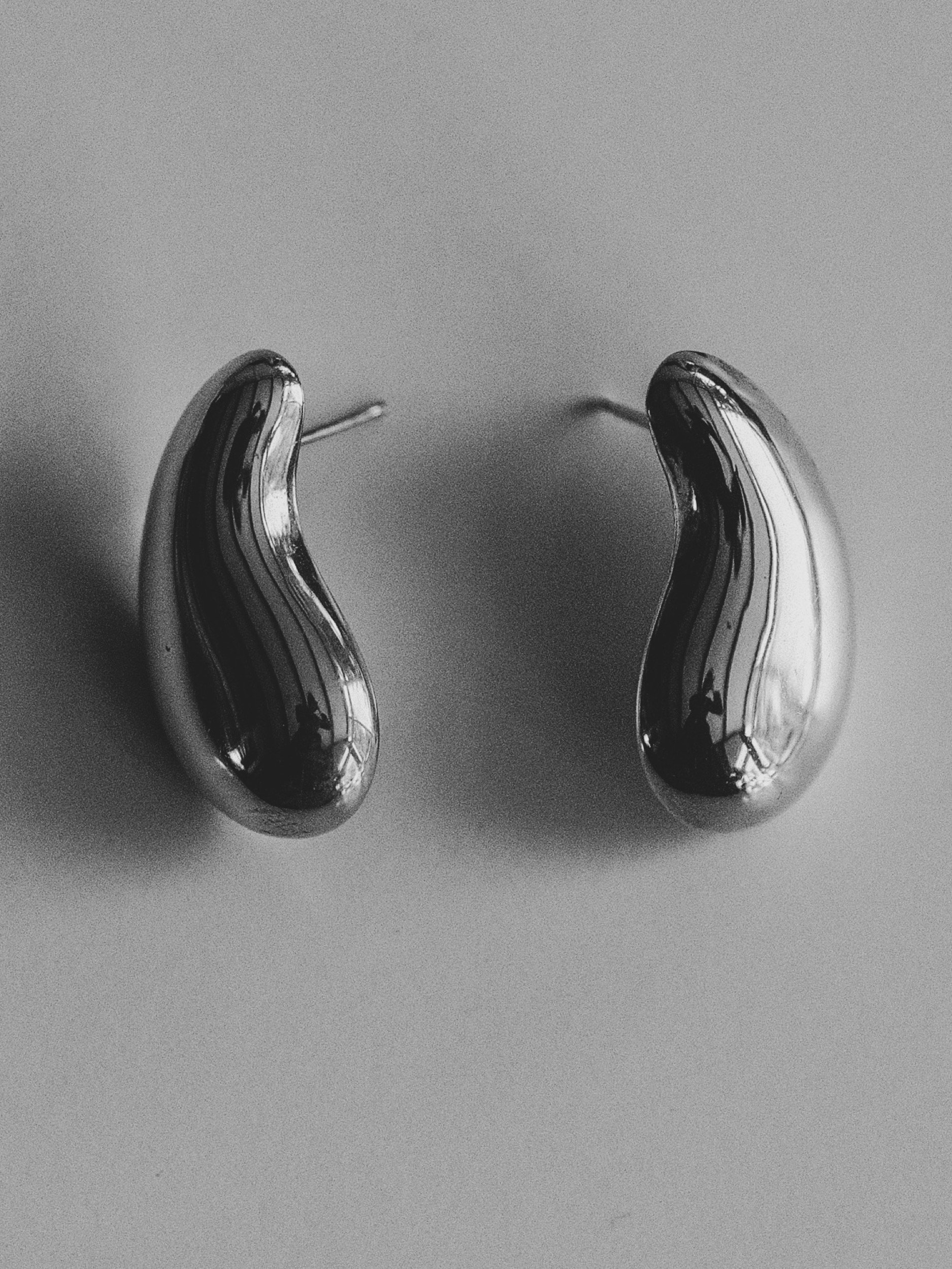 Sterling Silver Modernist Bean Earring at Kayten Schmidt