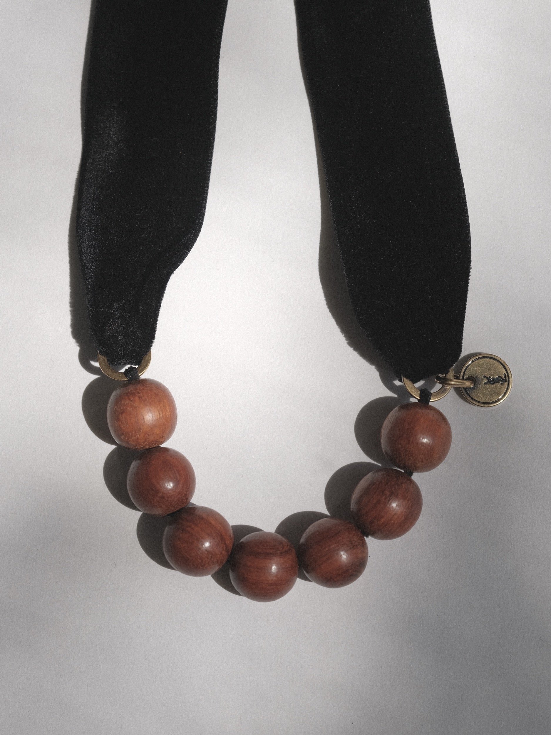 Yves Saint Laurent Wood Necklace at Kayten Schmidt