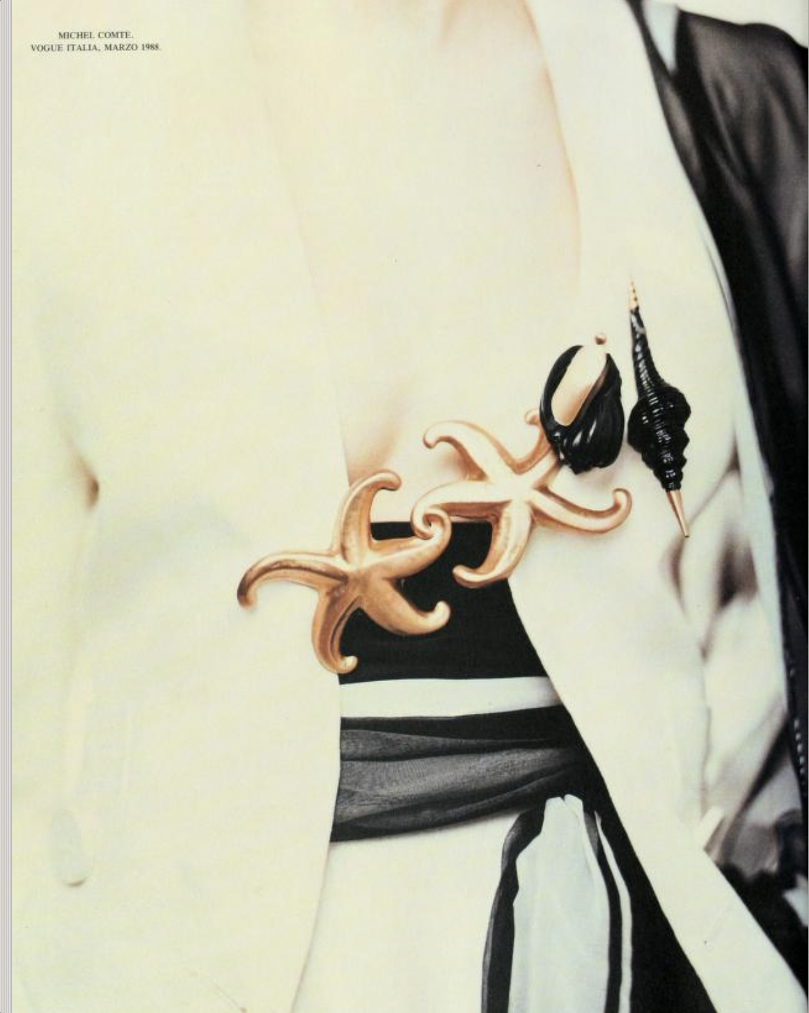 MICHEL COMTE, VOGUE ITALIA, MARZO 1988