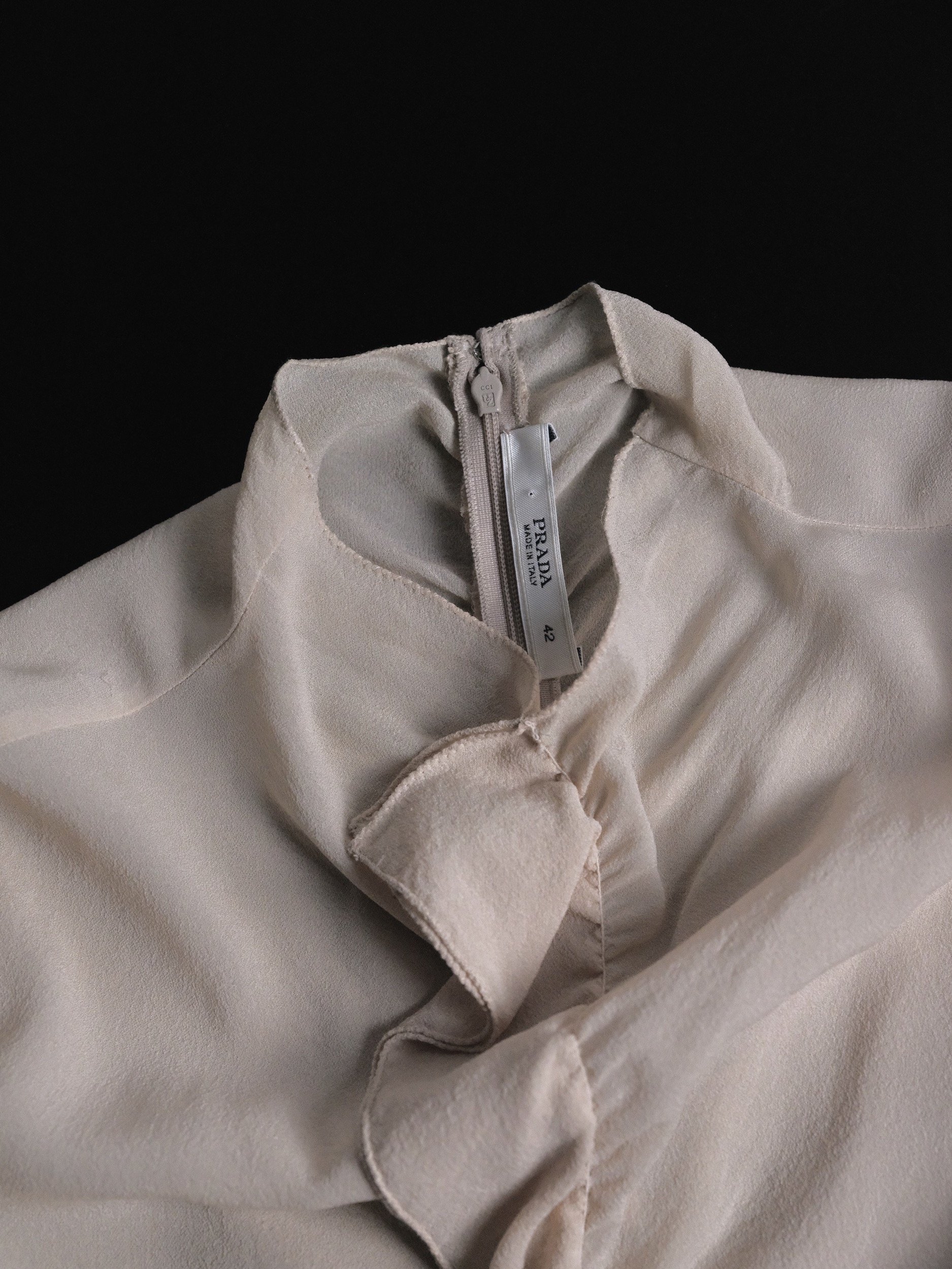 Prada Silk Ruched Top circa 2000 at Kayten Schmidt
