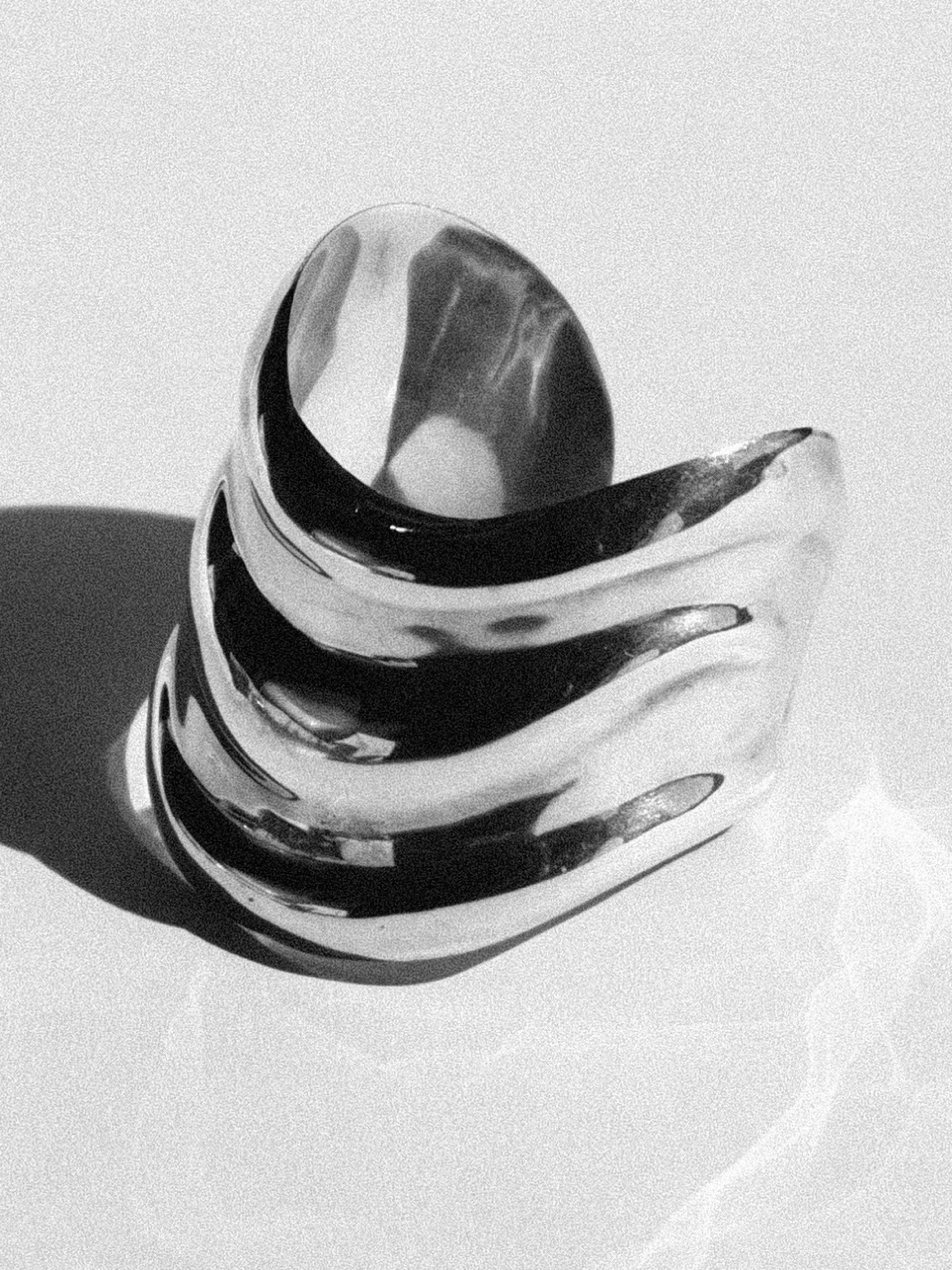 Sterling Silver Ribbed Cuff at Kayten Schmidt