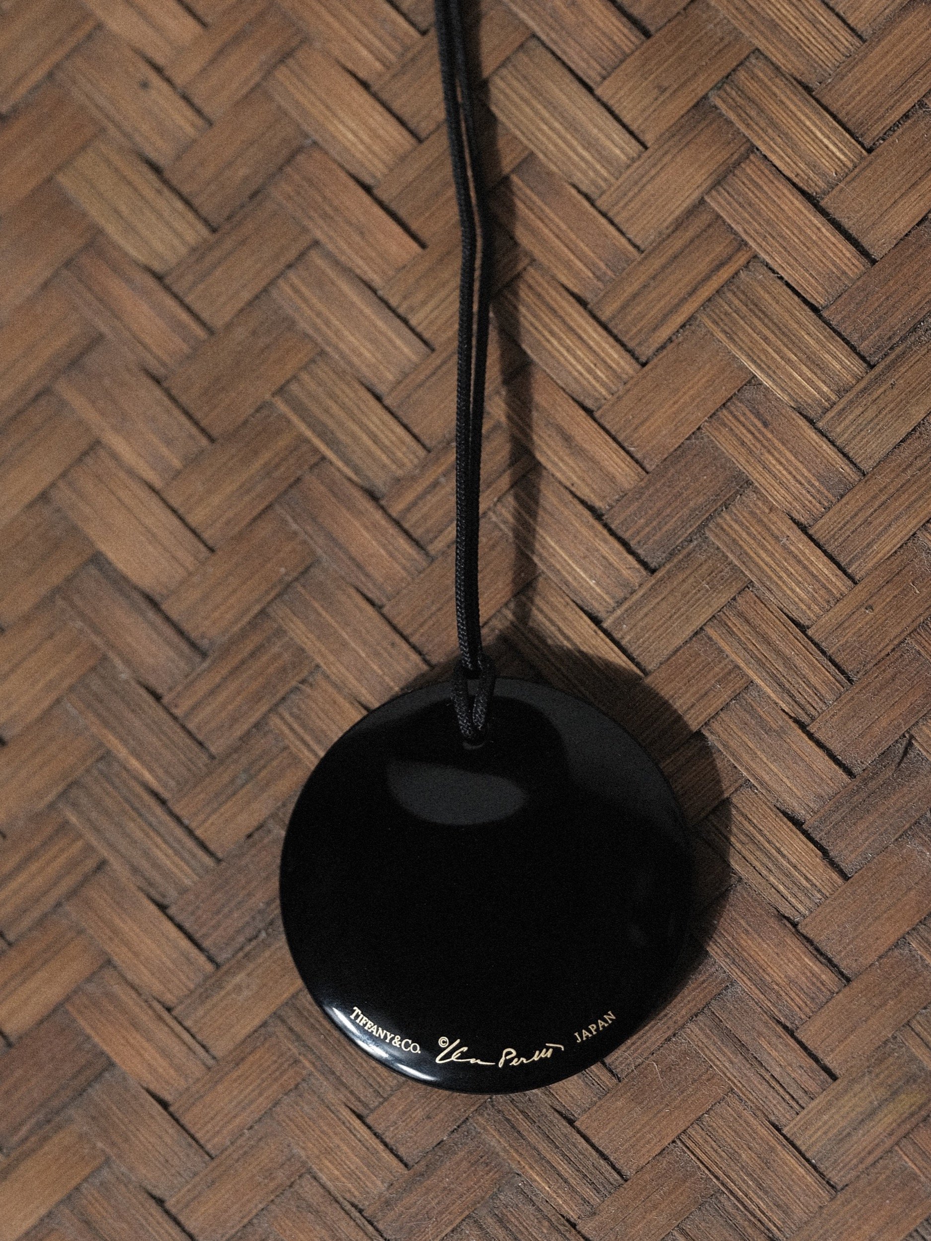 Elsa Peretti Black Lacquer Pendant at Kayten Schmidt