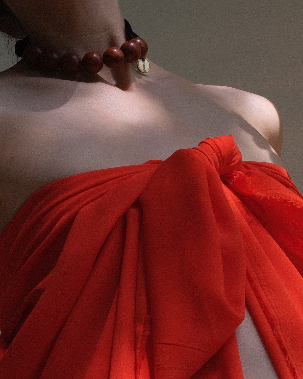 Yves Saint Laurent Wood Necklace at Kayten Schmidt