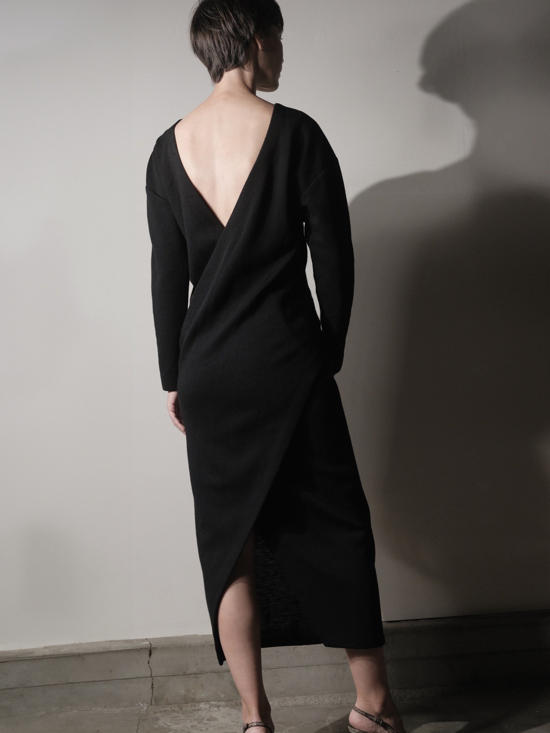 Geoffrey Beene Plunge Back Dress, 1980's 1990's at Kayten Schmidt