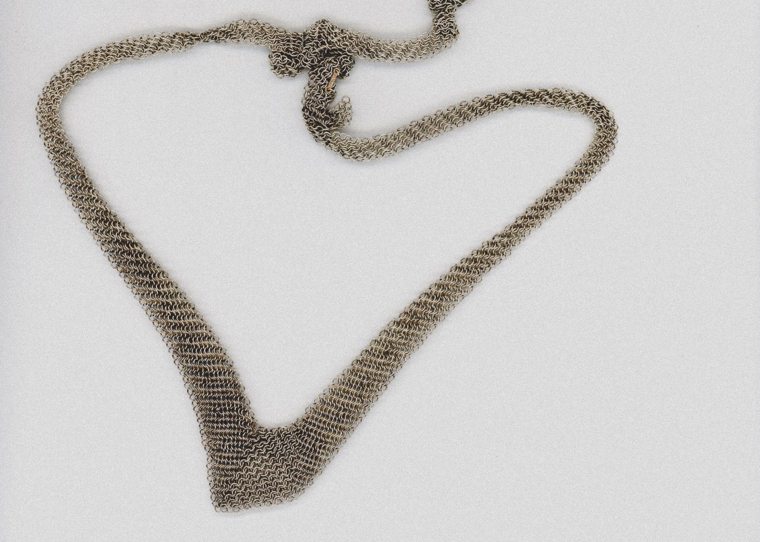 Elsa Peretti for Tiffany Sterling Silver Mesh Bib Necklace at Kayten Schmidt