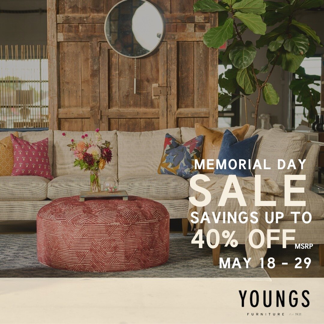 Who doesn't love a good sale? We most certainly do! 🏷️ 🛋️

Find comfort, style, and savings - the perfect home trifecta from May 18 - 29!💲