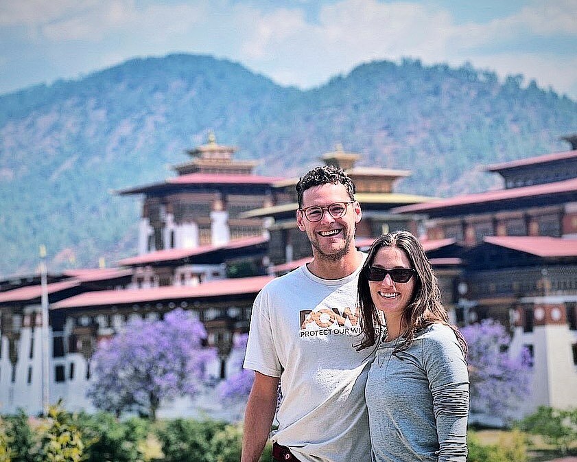 Our happy guests at Pungtang Dechen Phodrang Dzong (the Palace of Bliss) in Punakha.
In 2024 the 10 day Punakha Festival is celebrated here from February 16th.