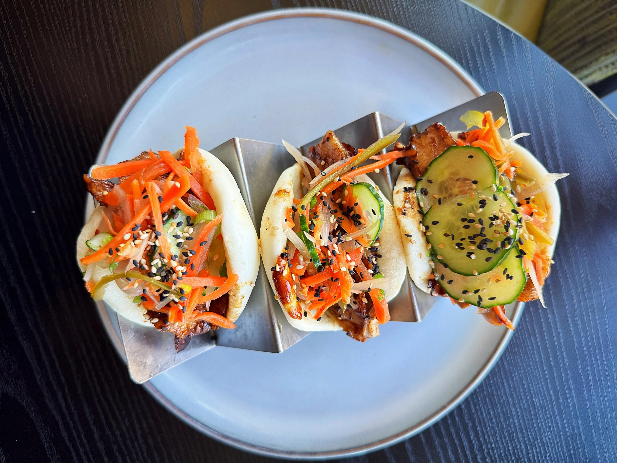 Steamed Bao Buns. Pork Belly & Slaw