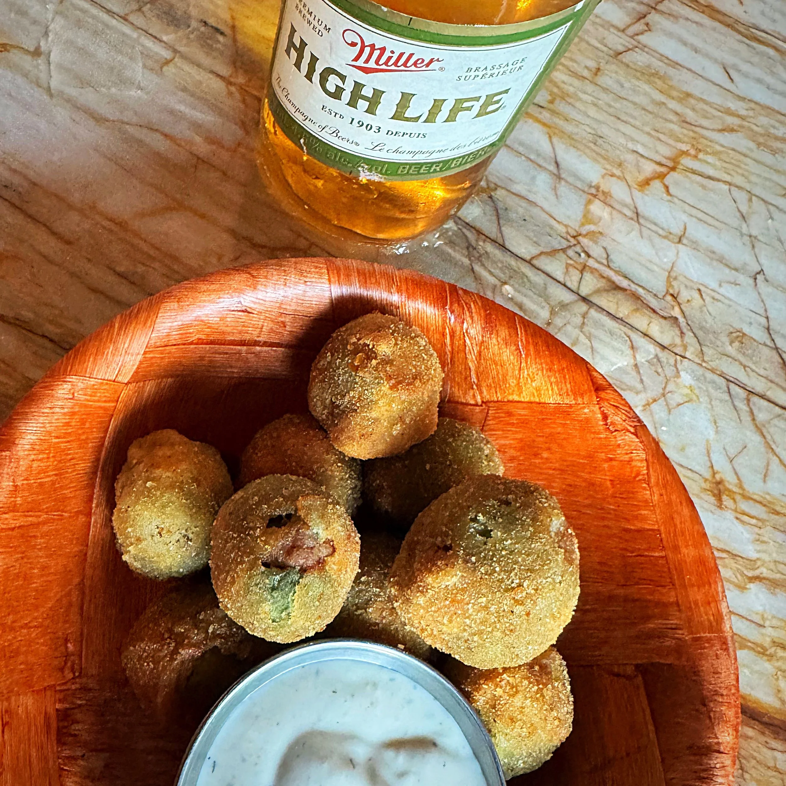 Fennel Sausage Stuffed Olives