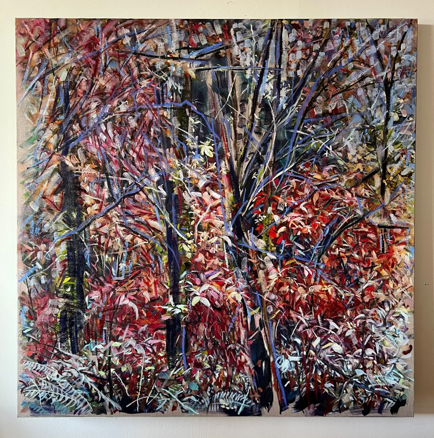 Red Study  | Oil on Canvas, 48 by 48 inches NEW