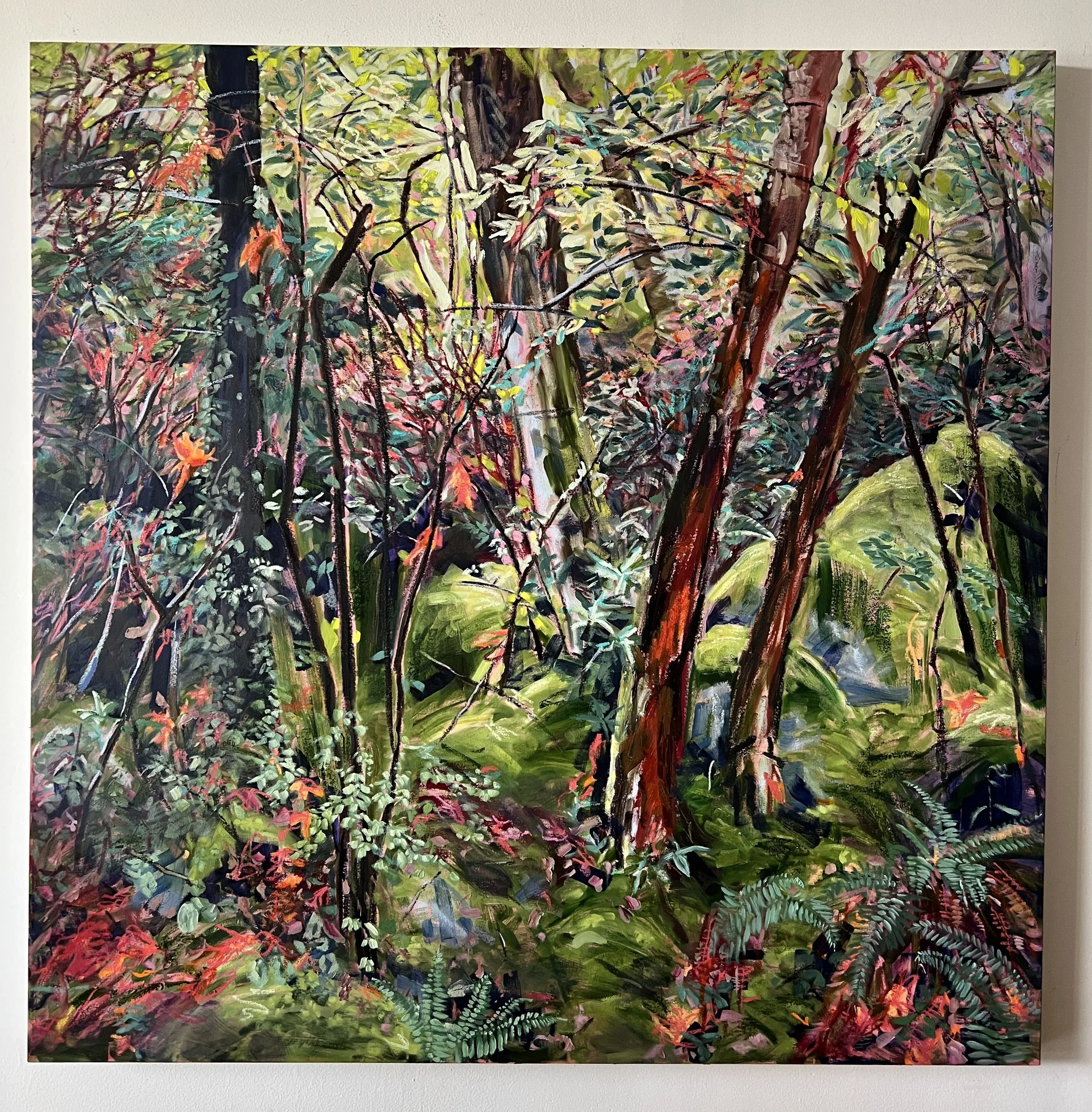 A Soft Landing | Oil on Canvas, 48 by 48 inches (at Avenue Gallery)