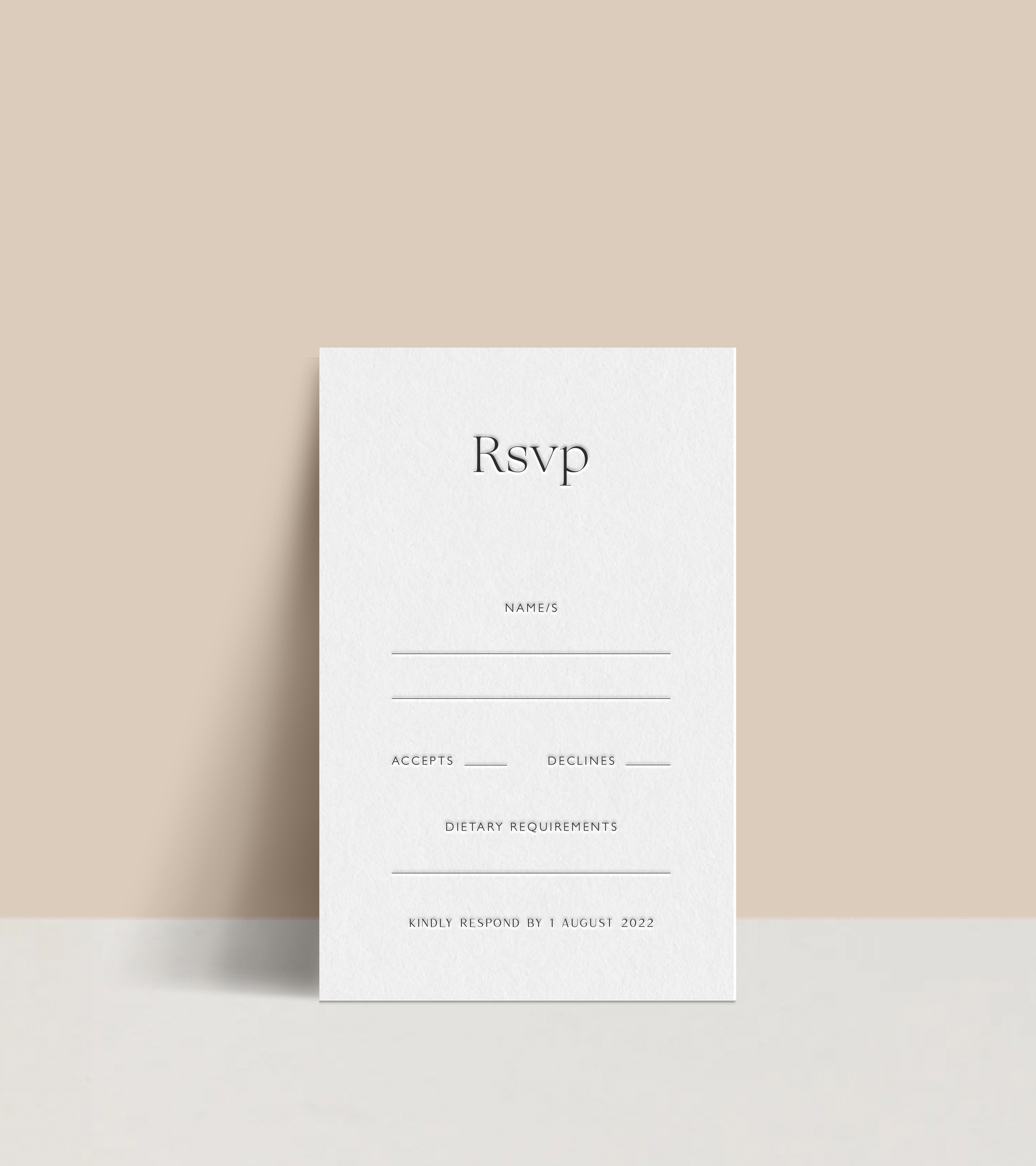 RSVP Cards — Stamp Design Co | Luxury Wedding Stationery