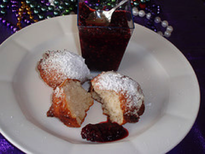 CALÁS WITH BLACKBERRY COMPOTE