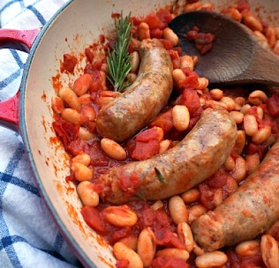 MEDITERRANEAN SAUSAGE SKILLET DINNER