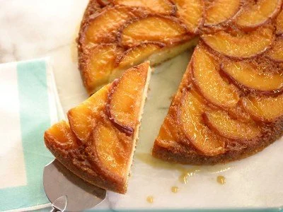 PEACH CARAMEL UPSIDE-DOWN CAKE
