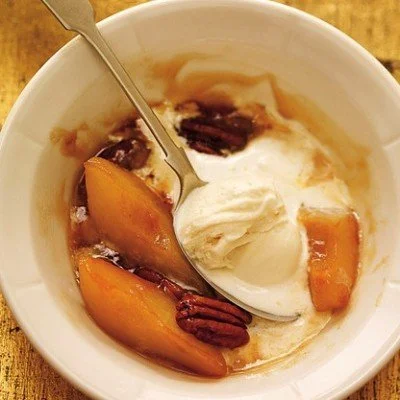 SPICED PEARS FOR ICE CREAM