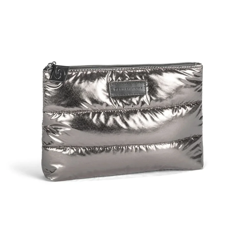 Metallic Puffy Pouch