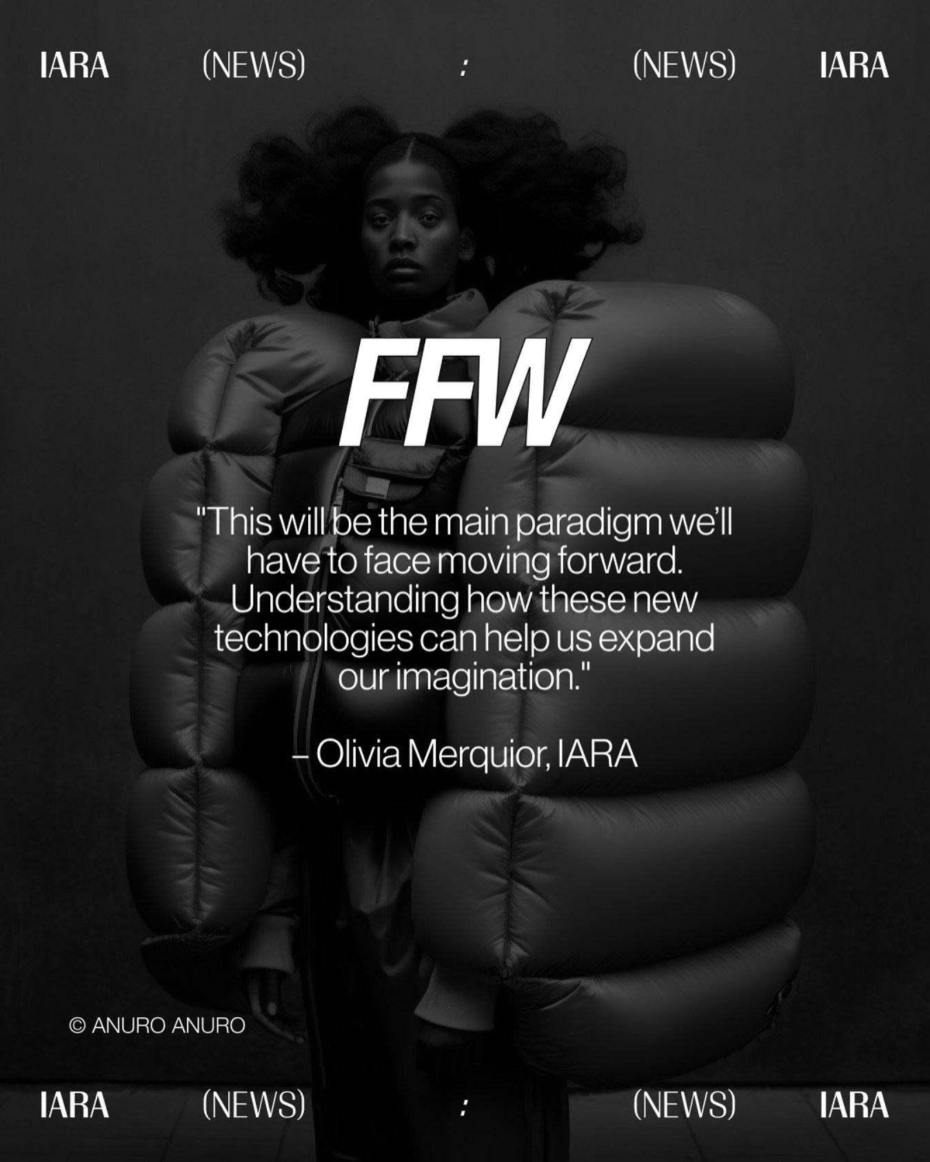@oliviamerquior&nbsp;featured in &ldquo;Intelig&ecirc;ncia artificial: como essa ferramenta impacta a moda?&rdquo; for&nbsp;@ffw.