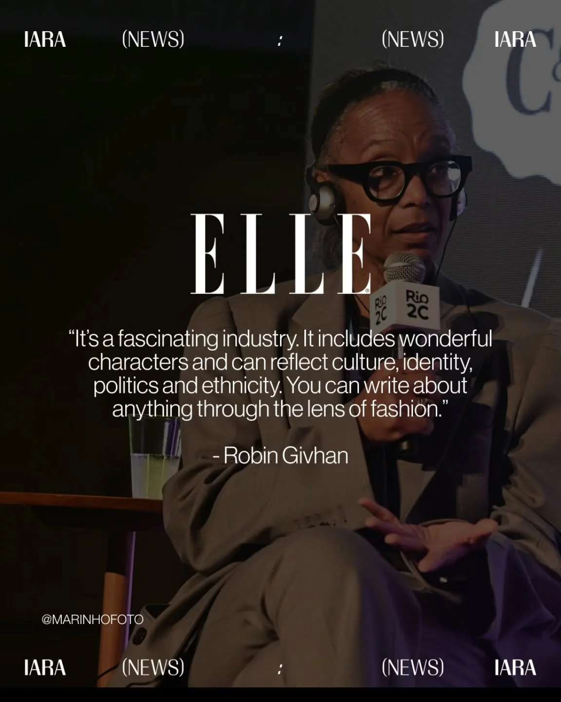 @robingivhan interviewed in &ldquo;Robin Givhan fala &agrave; ELLE sobre Virgil Abloh e como manter as portas abertas &agrave;s novas gera&ccedil;&otilde;es&rdquo; by Luigi Torre for @ellebrasil

Robin Givhan was one of the international guests of Su
