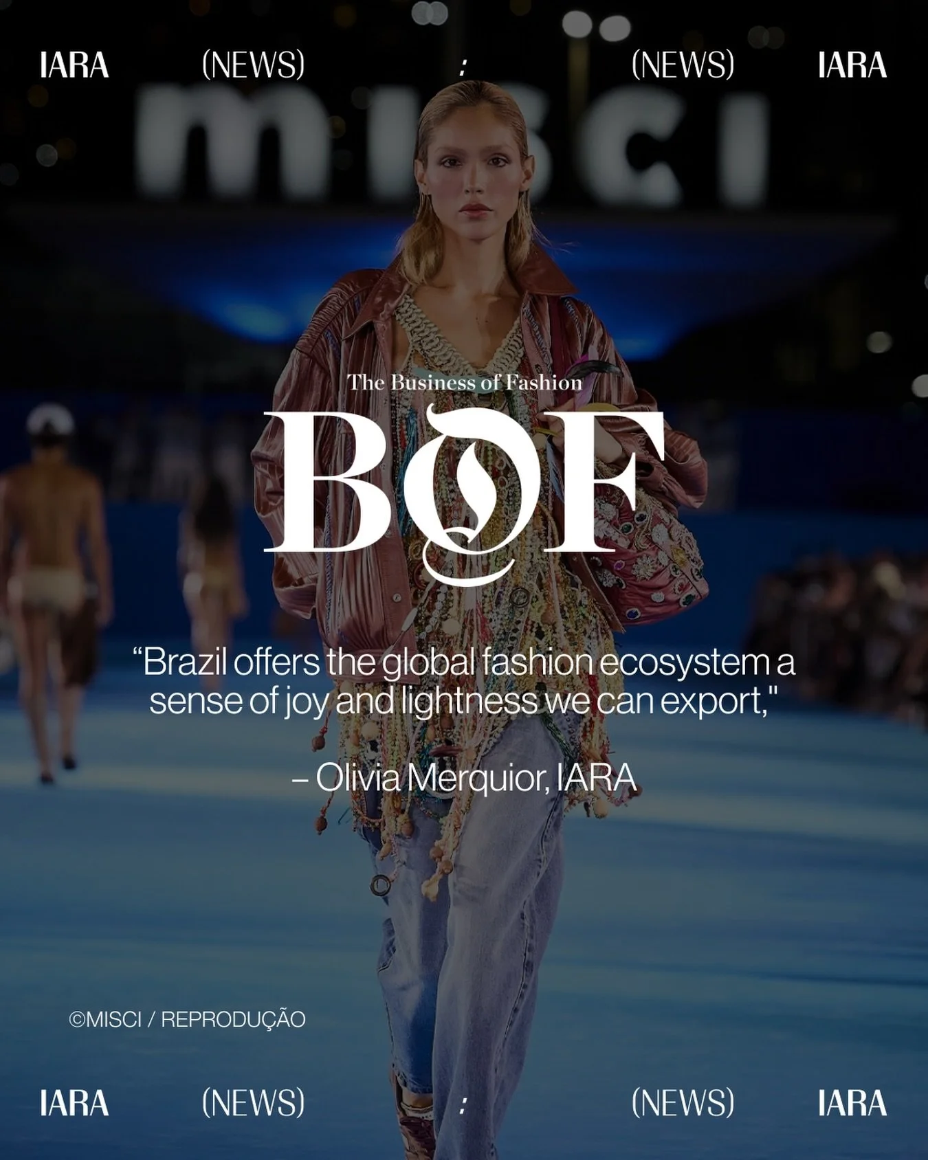 @oliviamerquior featured in &ldquo;Rio de Janeiro Stages Fashion Week Comeback&rdquo; by Jorge Grimberg for @bof.