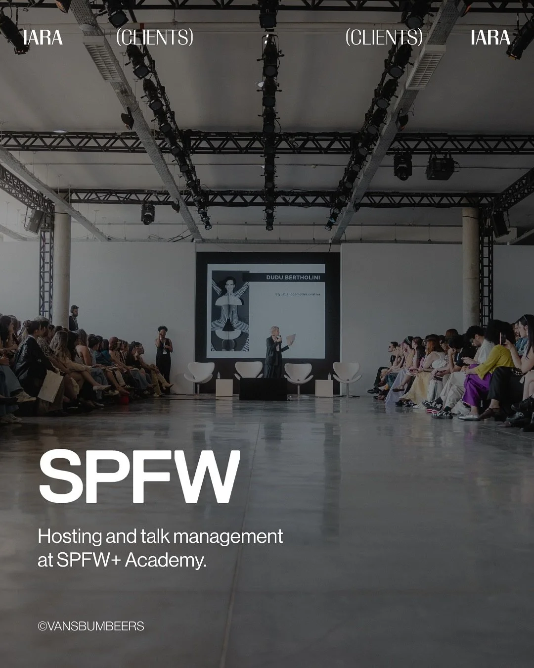 IARA was present at the celebration of 30 years of S&atilde;o Paulo Fashion Week, collaborating in international relations and in the first edition of SPFW Academy, a three-day immersion behind the scenes of Latin America&rsquo;s largest fashion even