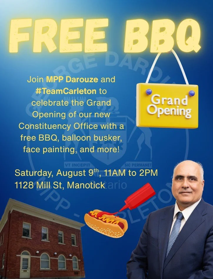 Carleton Constituency Office Move & Grand Opening BBQ