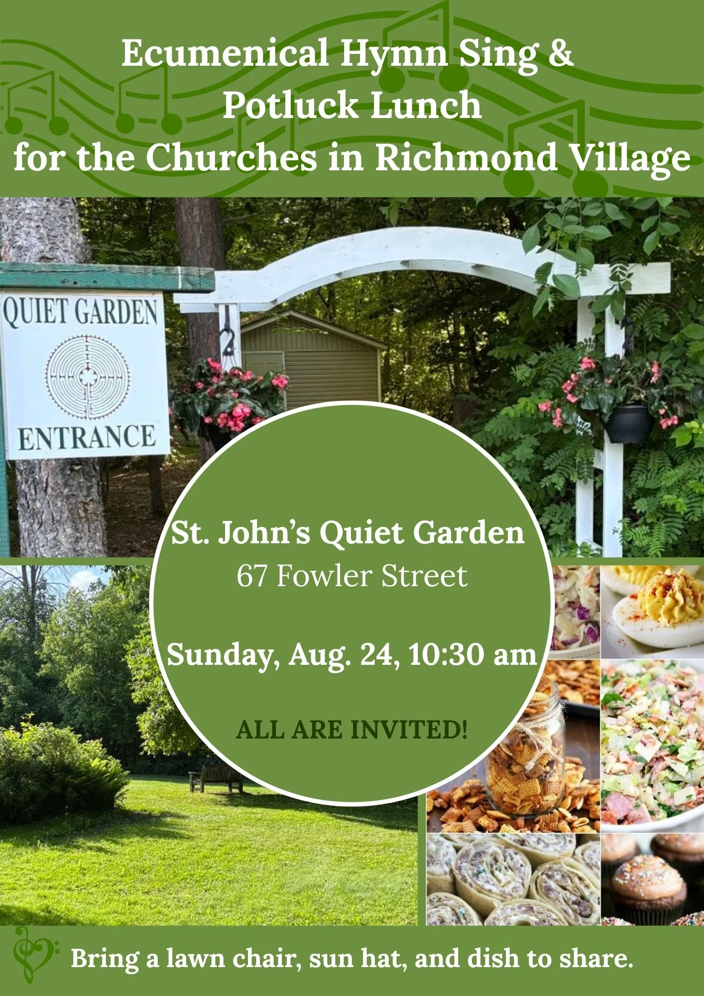Ecumenical Hymn Sing & Potluck Lunch for the Churches in Richmond Village